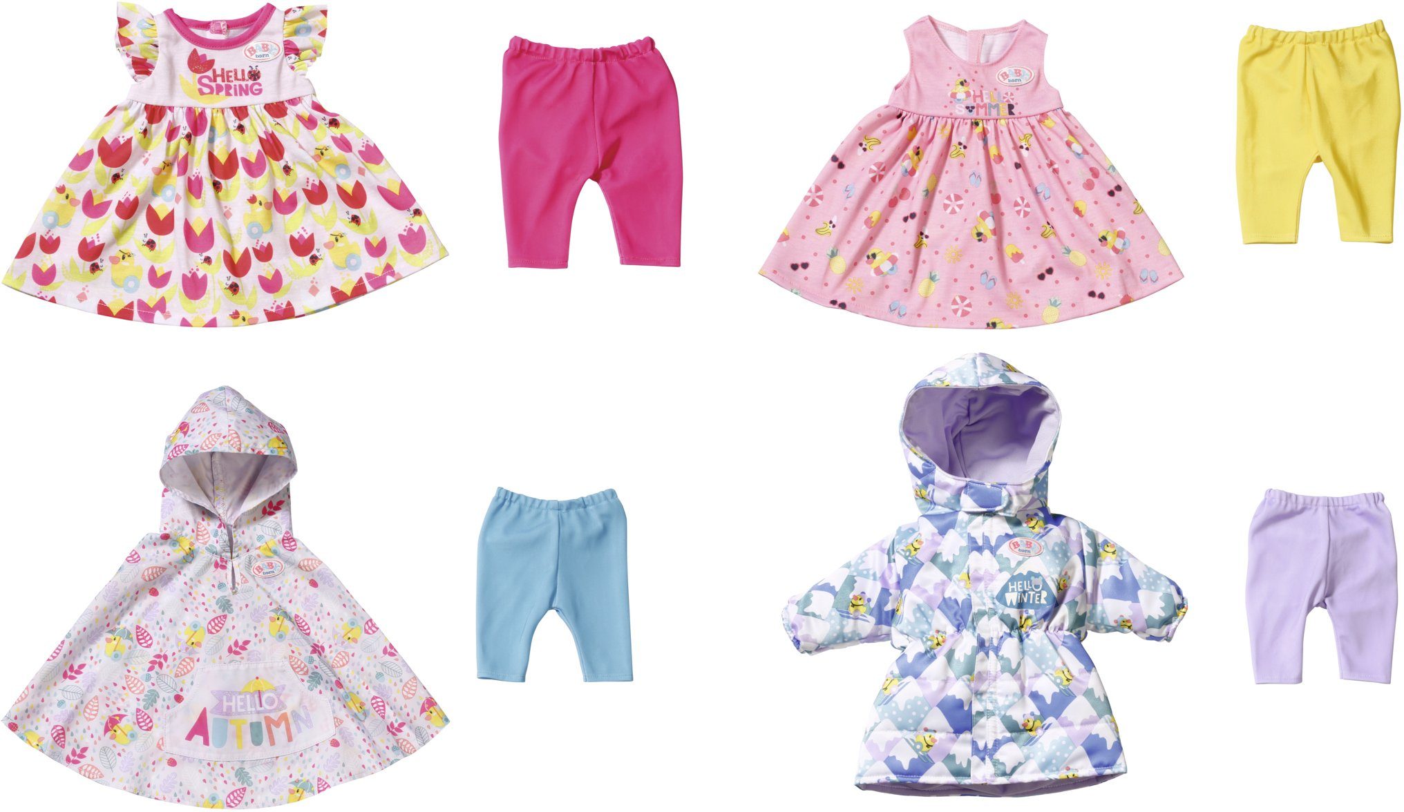 Image of Baby Born Puppenkleidung »Deluxe 4 Jahreszeiten« (Set, 8-tlg)