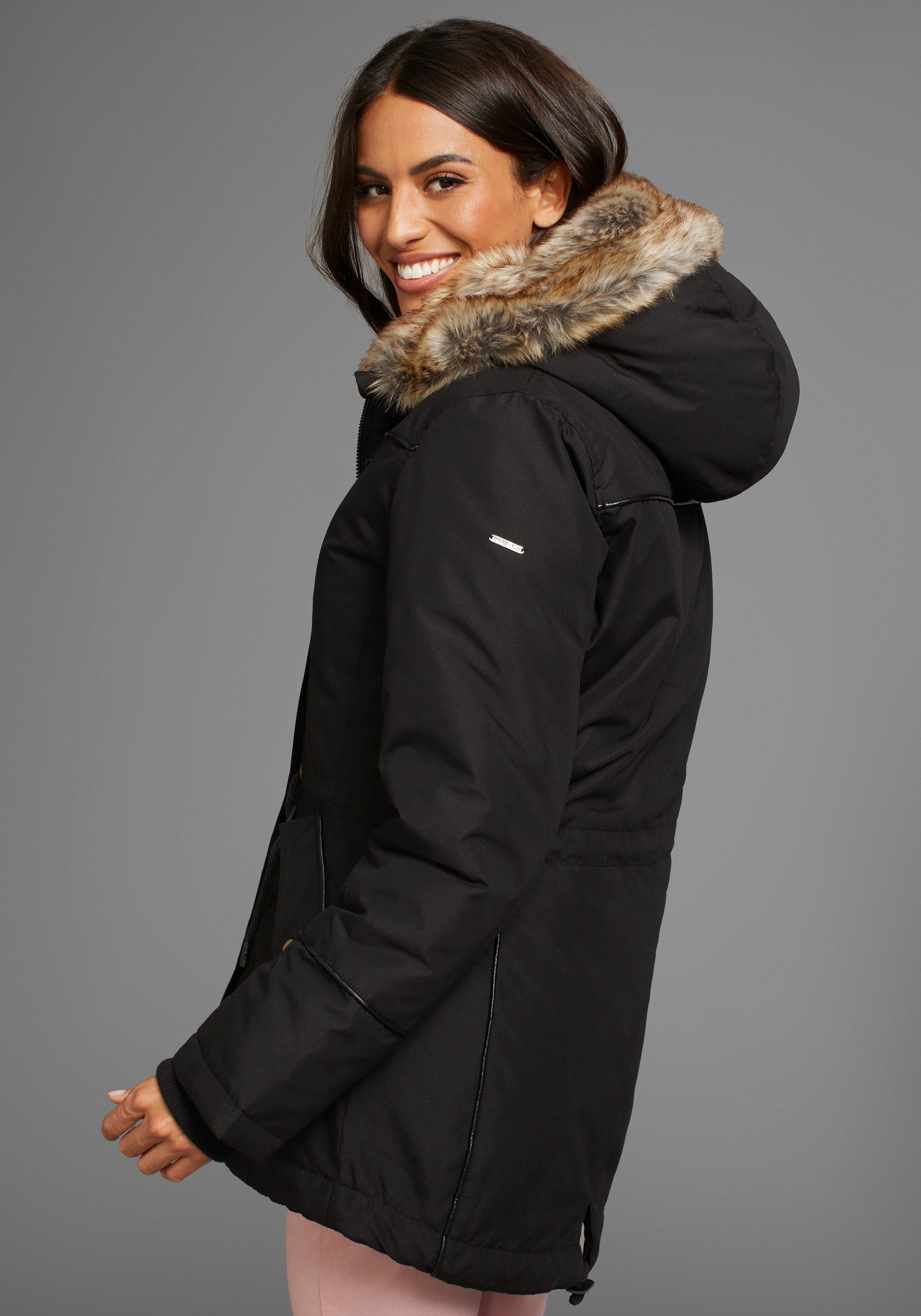 Laura Scott Winterjacke figurbetonte Passform, mit günstig online kaufen