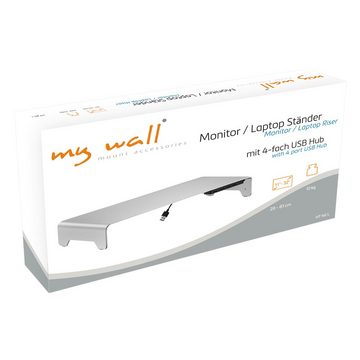 my wall HT46L Laptop-Ständer, (Packung, 1-teilig, Monitor / Laptop Design Erhöhung)