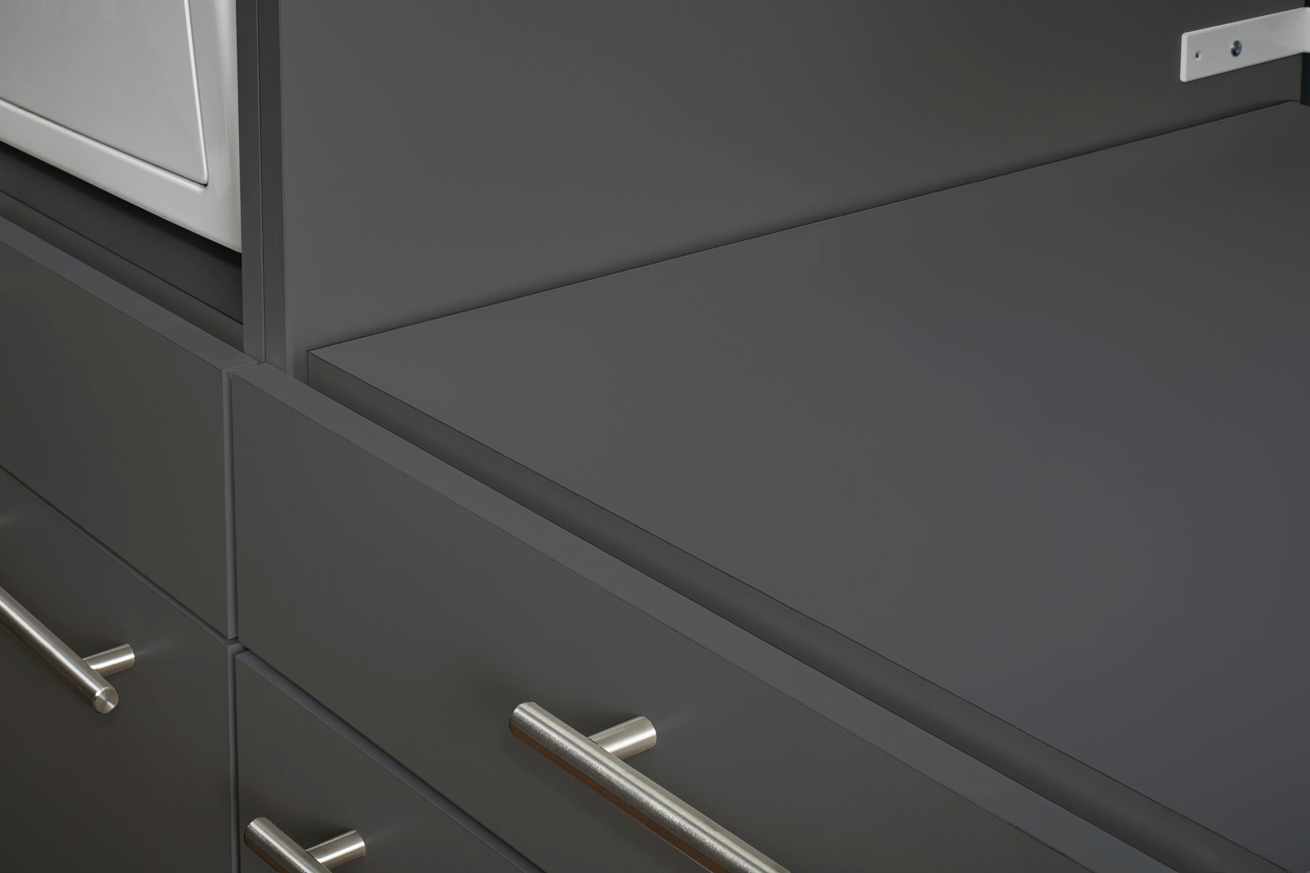 Laundreezy Mehrzweckschrank-Set Laundreezy, 4-tlg. Mehrzweckschrank-Set B/H/T 118/200/68 cm, (4-St), Breite 118 cm, Soft-Close-Funktion für Türen