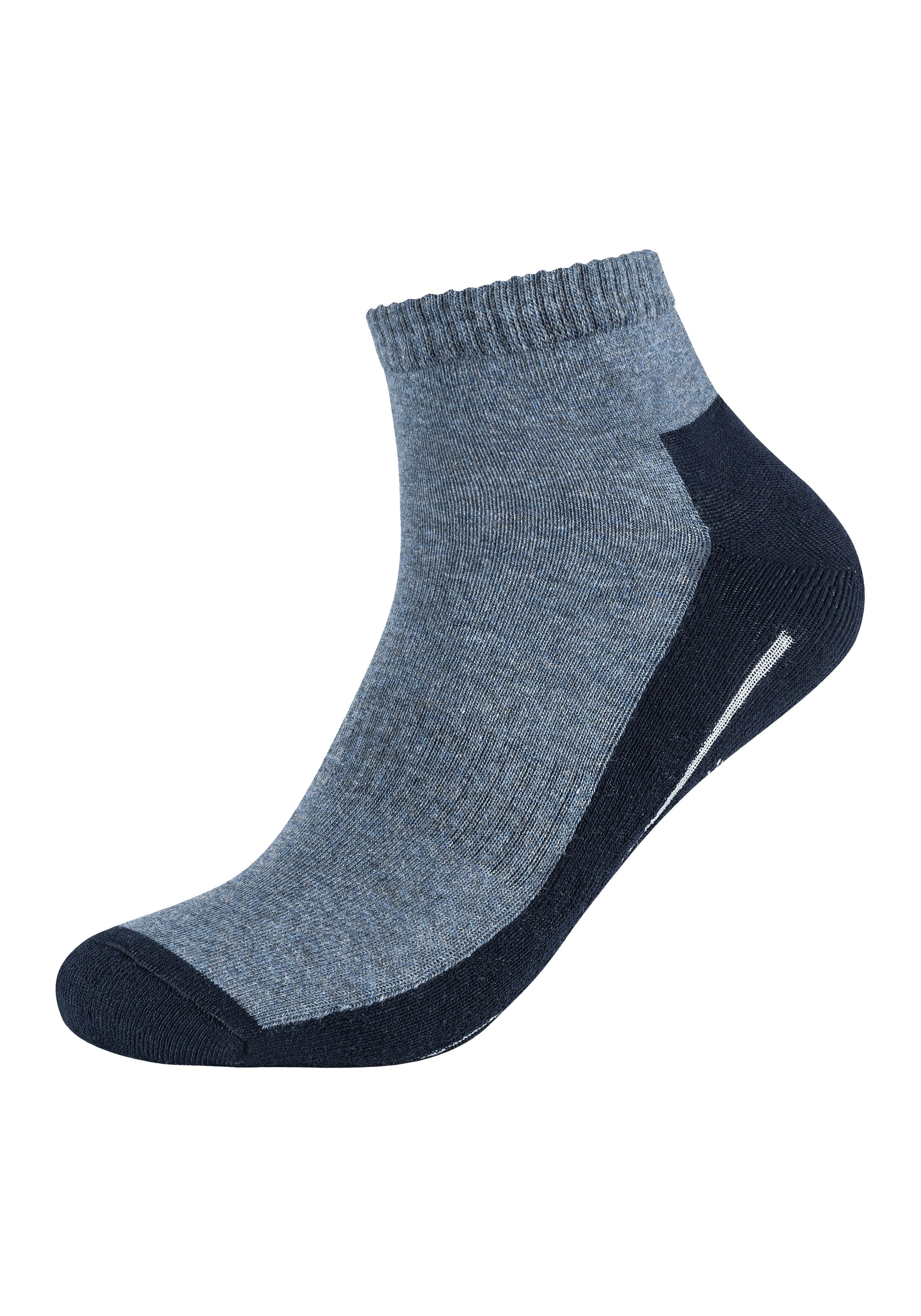 Camano Kurzsocken function (4 Paar) mit entlastender Halbplüschsohle