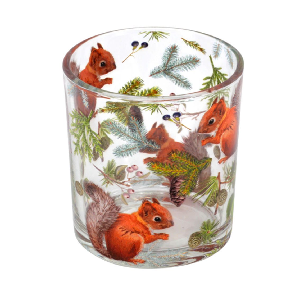 Florissima Windlicht Glas Windlicht Teelichthalter Eichhörnchen günstig online kaufen