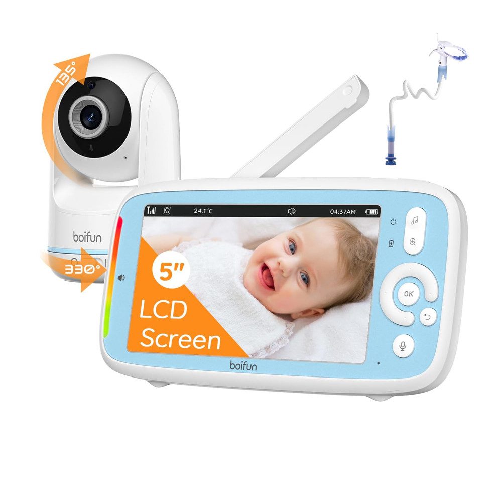 Video-Babyphone Babyphone mit Kamera Video Baby Monitor Babyfon mit Halterung