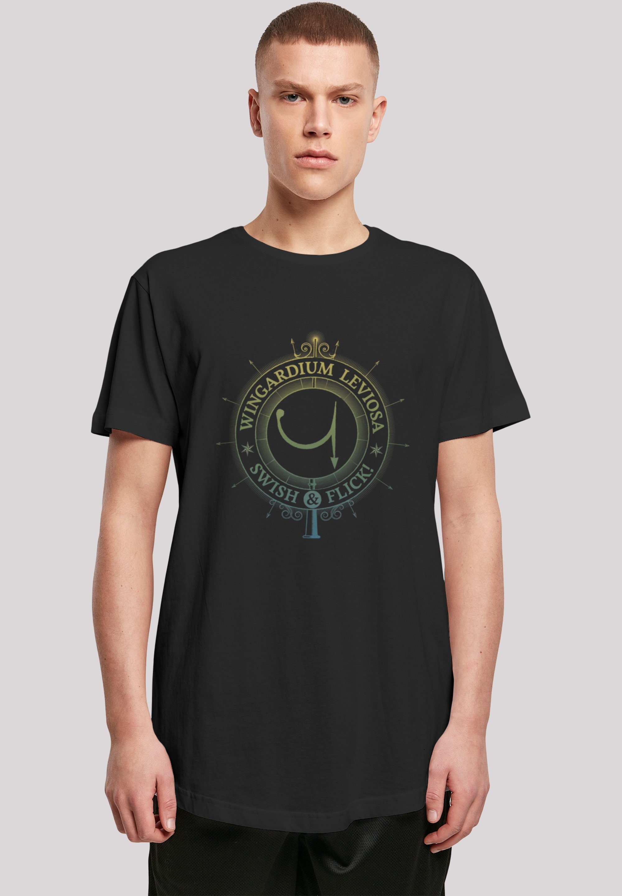 F4NT4STIC T-Shirt Harry Potter Wingardium Leviosa Spells Charms Print schwarz