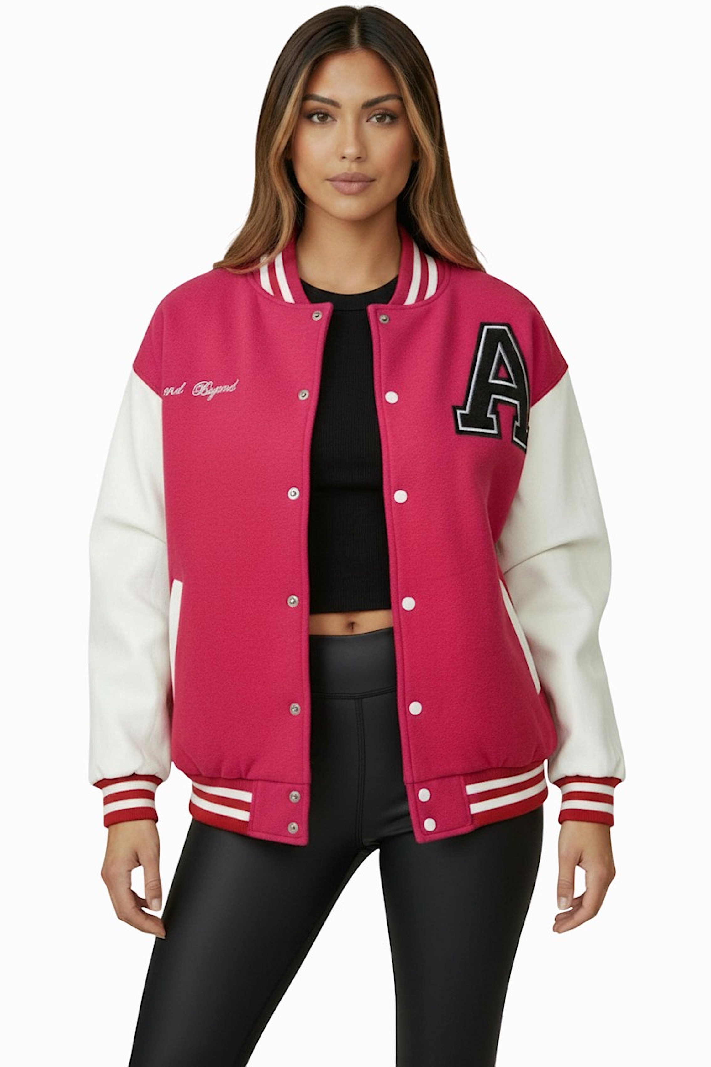 Worldclassca Collegejacke Worldclassca Collegejacke Aufnähern Sweatjacke Übergangsjacke School