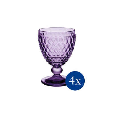 Villeroy & Boch Glas Boston Lavender Wasserglas, 250 ml, 4 Stück, Glas