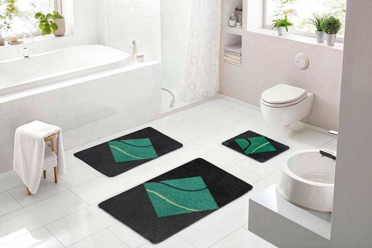 Batex Badematte Nima, Höhe 27 mm, rutschhemmend beschichtet, fußbodenheizungsgeeignet, Polyacryl, rechteckig, extra weiches und pflegeleichtes Garn