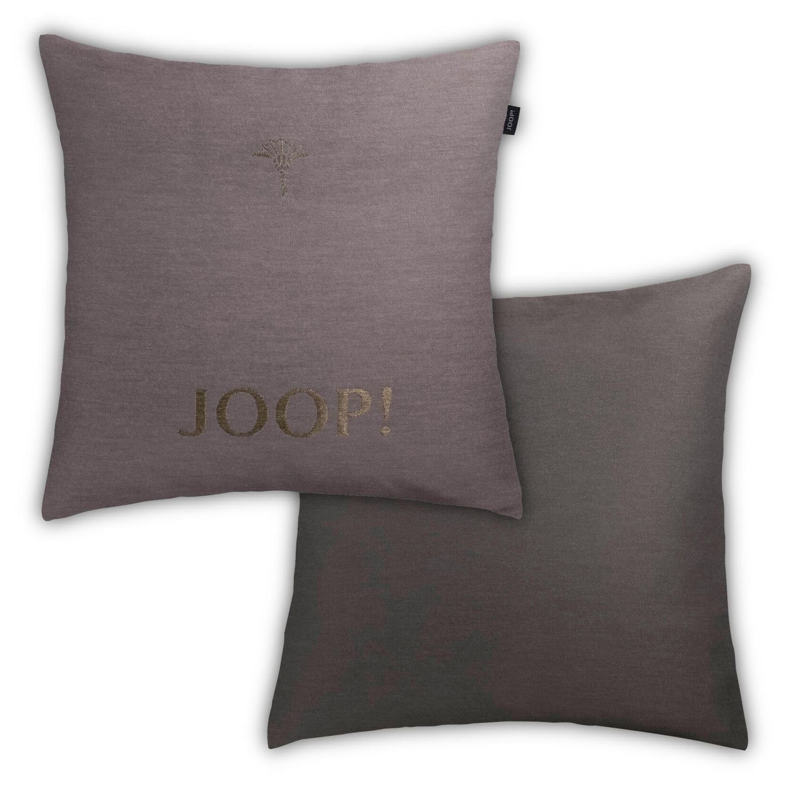 JOOP! Dekokissen Kissenhülle Chains 50852, Kornblumen-Prägung, JOOP!-Logo