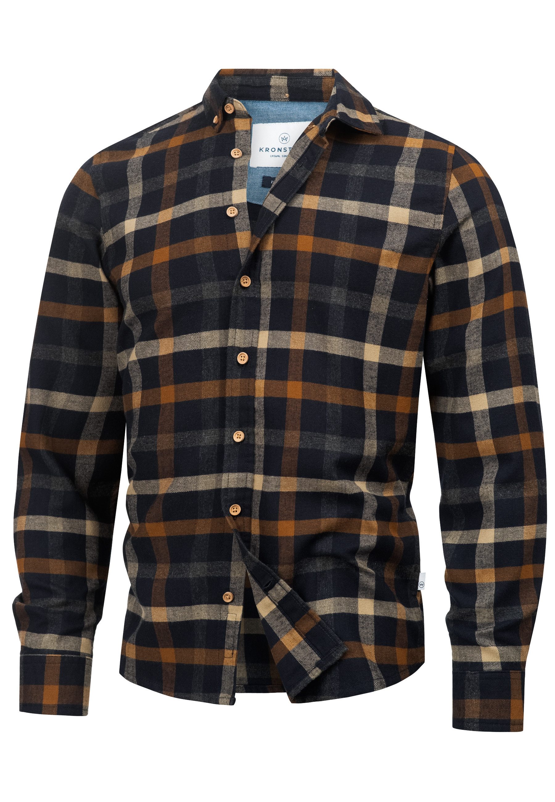 Kronstadt Langarmhemd Herren KSDean Check Herrenhemd günstig online kaufen