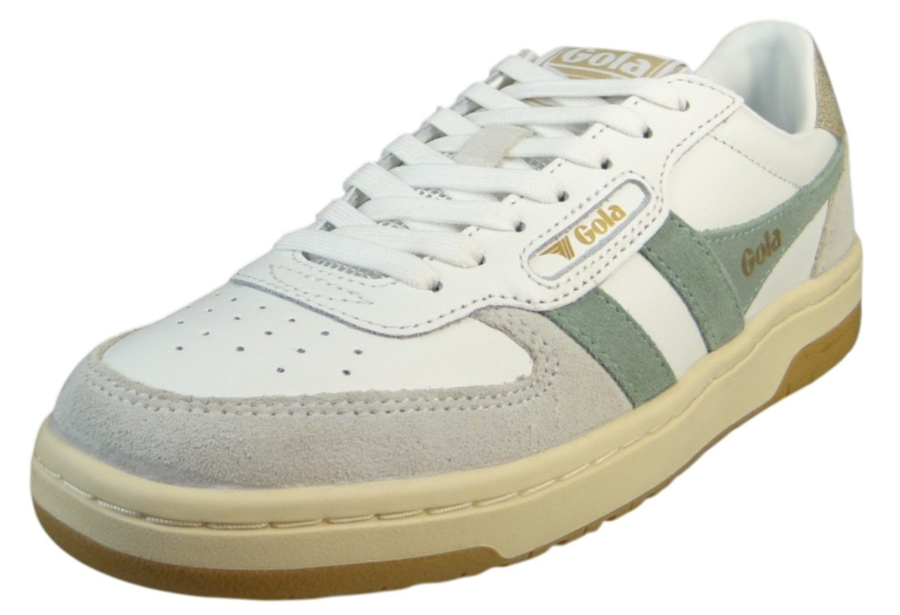 CLB336 NY White/Green Mist/Gold Sneaker