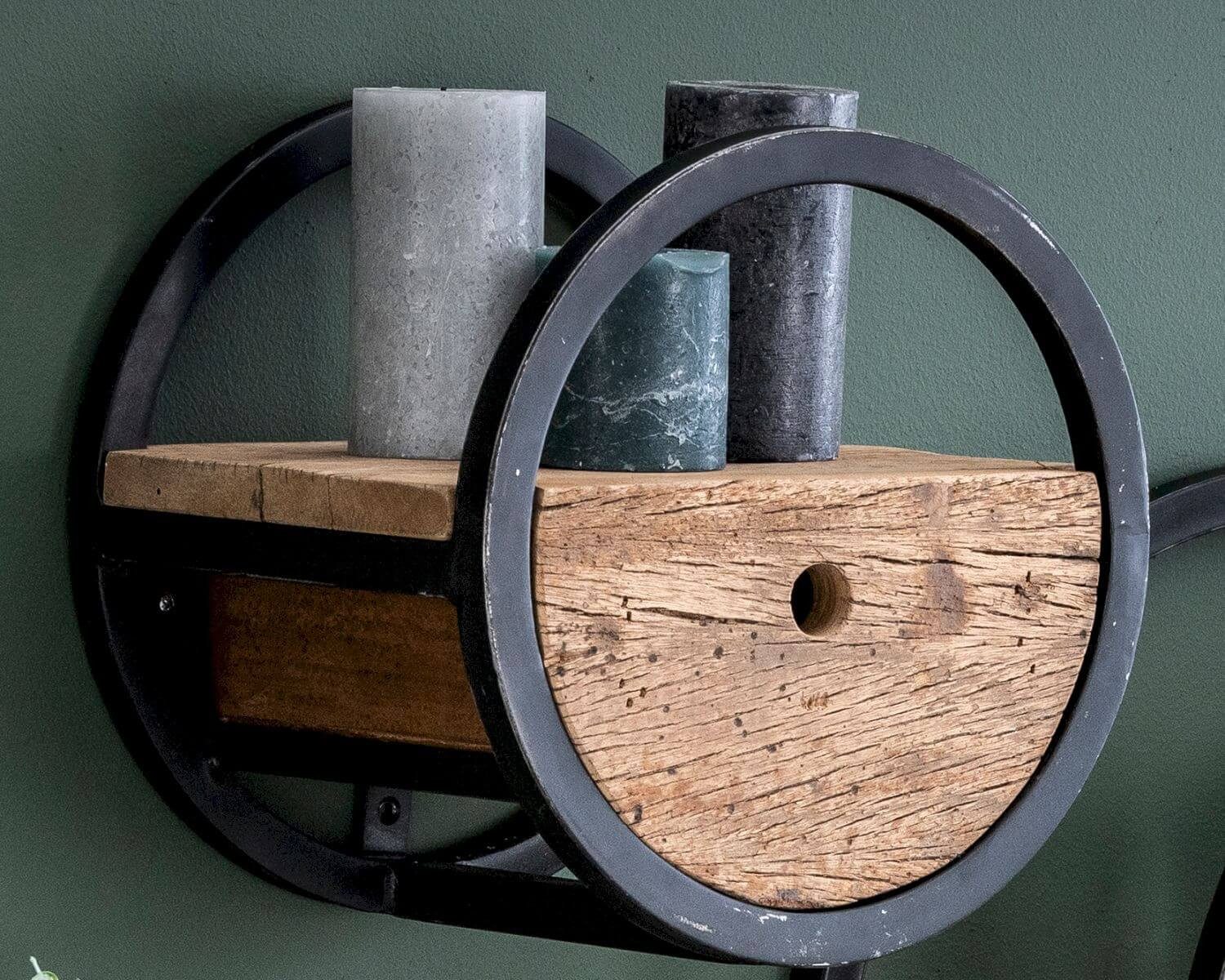 designline Wandregal »Runde« Massivholz Wandregal mit günstig online kaufen