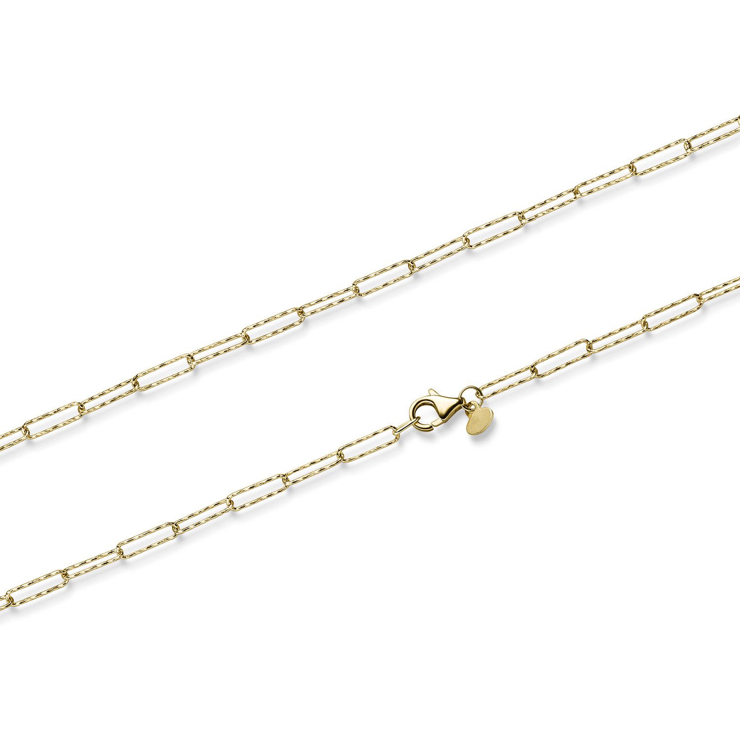 HOPLO Goldkette Goldkette Paper Clip Kette Armkette 2,5 mm 19 cm 585 - 14 K günstig online kaufen