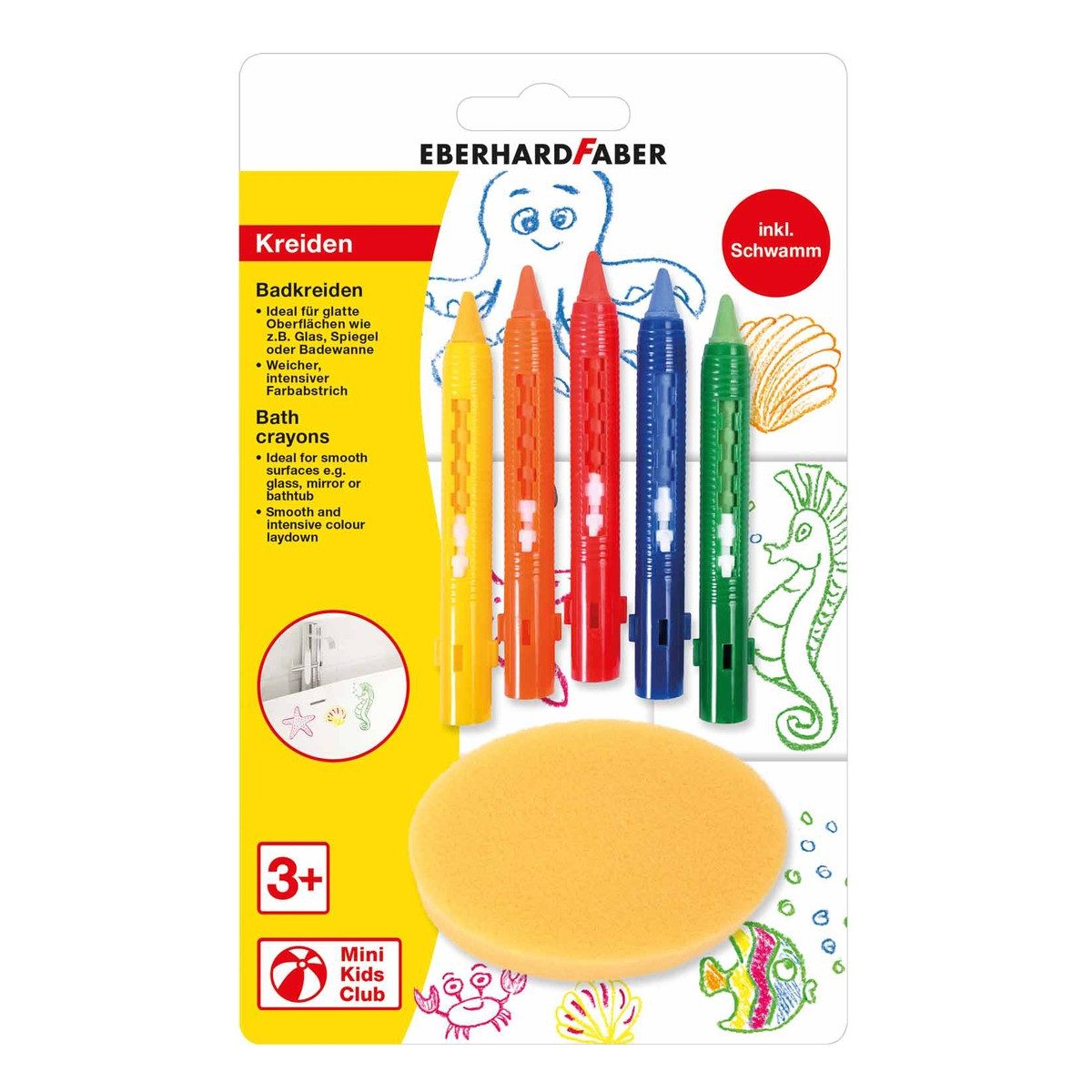 Eberhard Faber Freizeittasche EBERHARD FABER Badkreiden mit Schwamm mini kids Club mehrfarbig 5