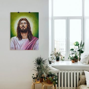 Artland Wandbild Jesus Christus Porträt, Christliche Bilder (1 St), als Leinwandbild, Poster in verschied. Größen