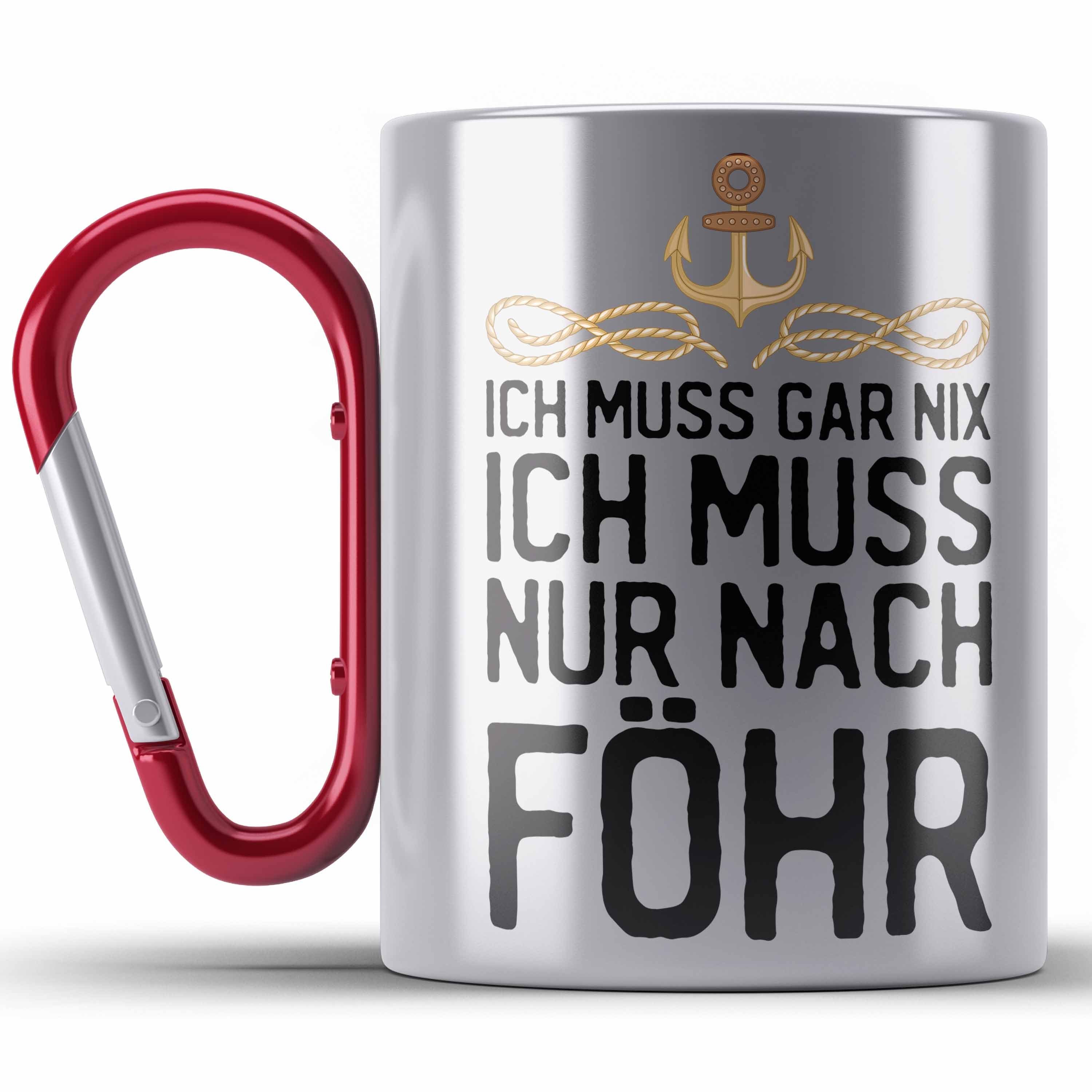 Rot Thermotasse Ich Föhr Insel Trendation Nix Edelstahl Ich Geschenkiee Muss Gar Geschenk Tasse M