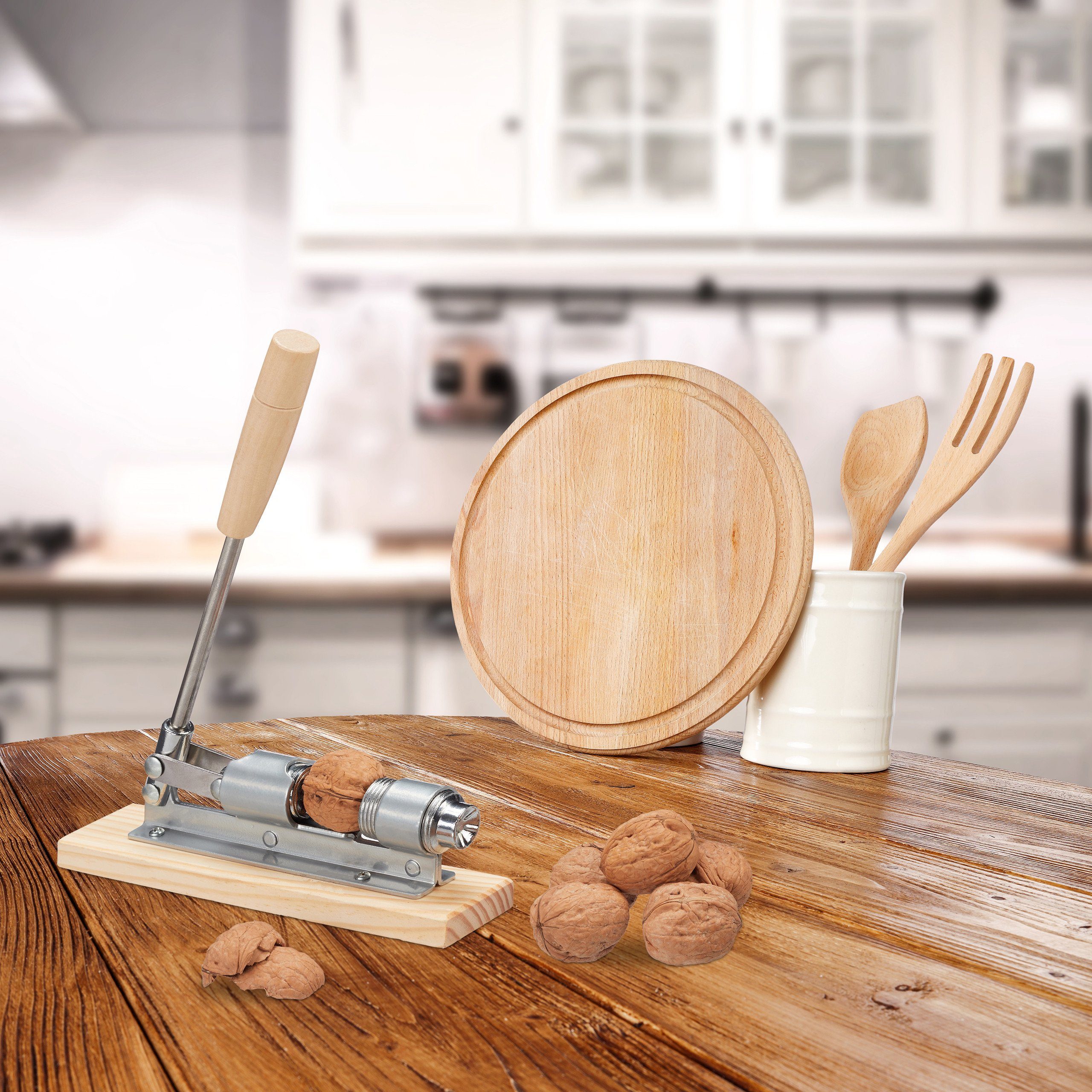 relaxdays Nussknacker Retro Nussknacker Holz