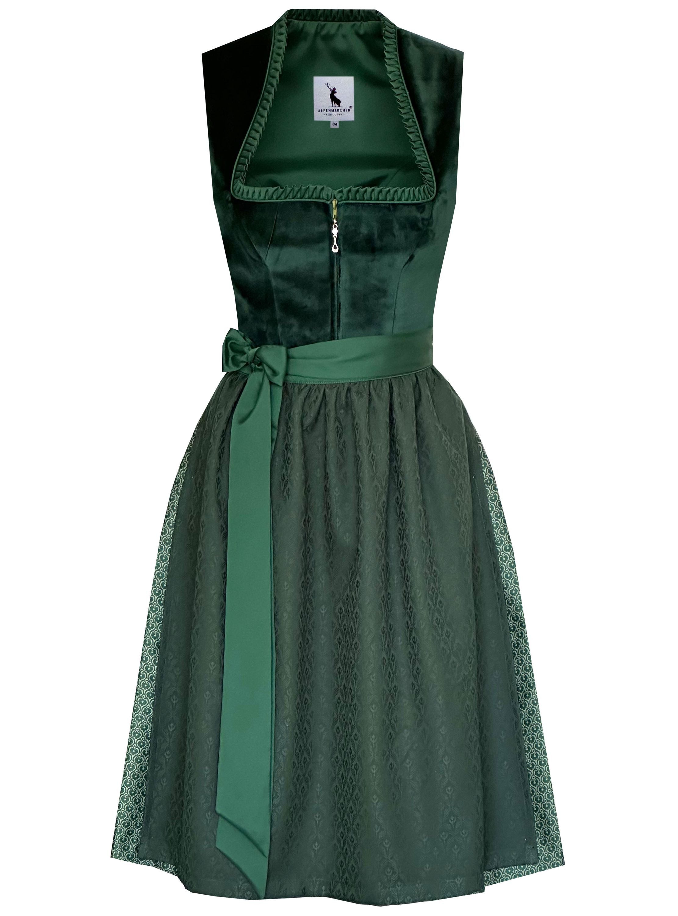 Alpenmärchen Dirndl Dirndl Elisé in grün - ALM1035 günstig online kaufen