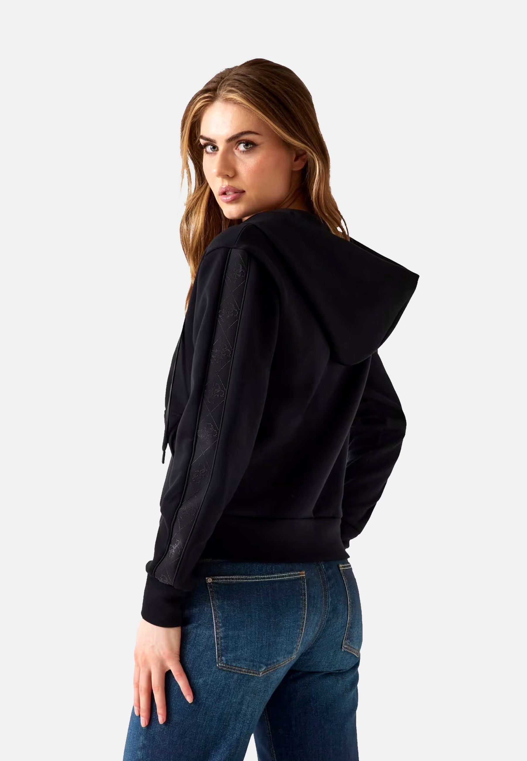 Guess Kapuzensweatjacke Jacke New Scuba Kapuzensweatjacke (1-tlg)