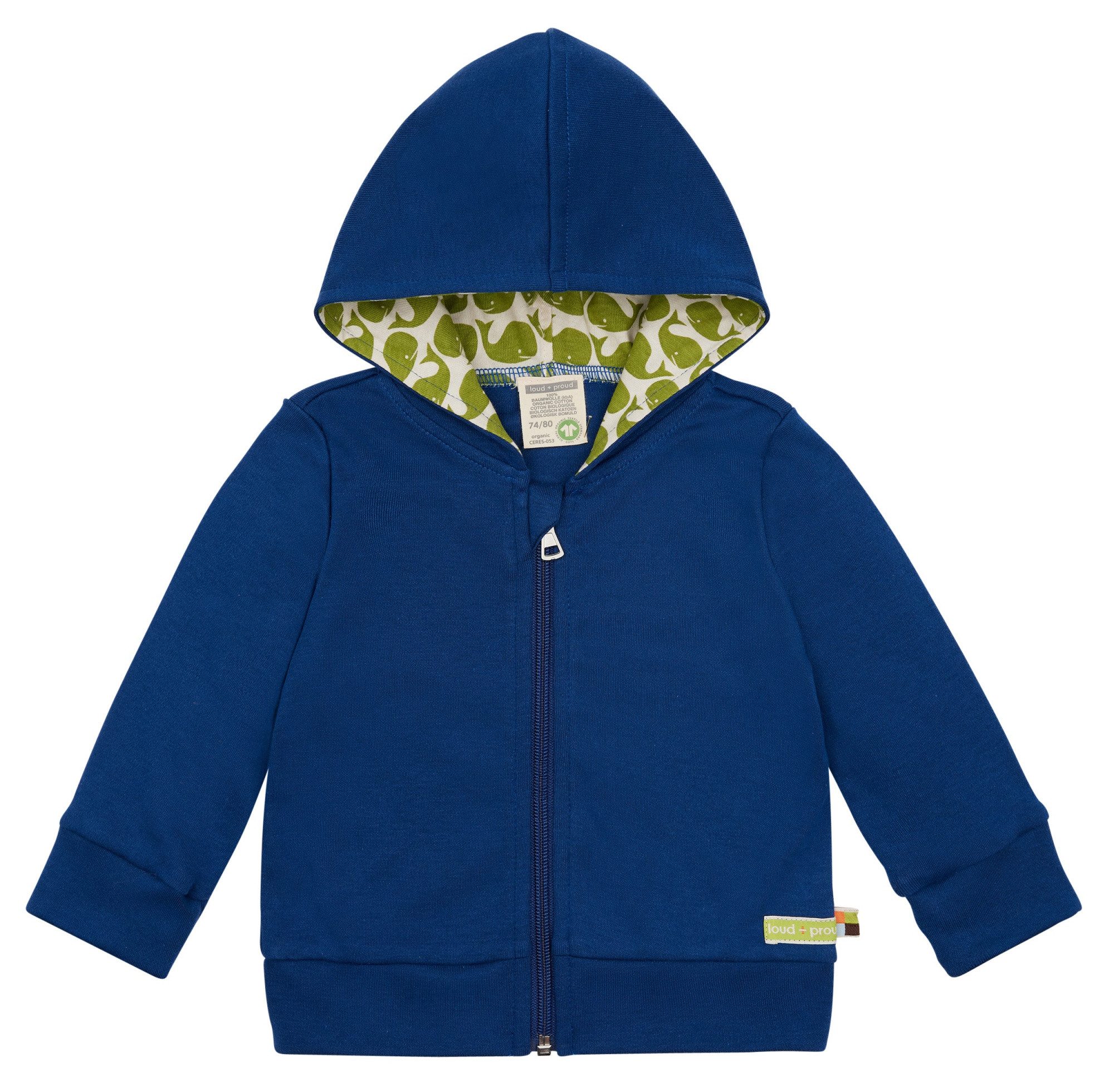 loud + proud Kapuzensweatjacke aus leichtem günstig online kaufen