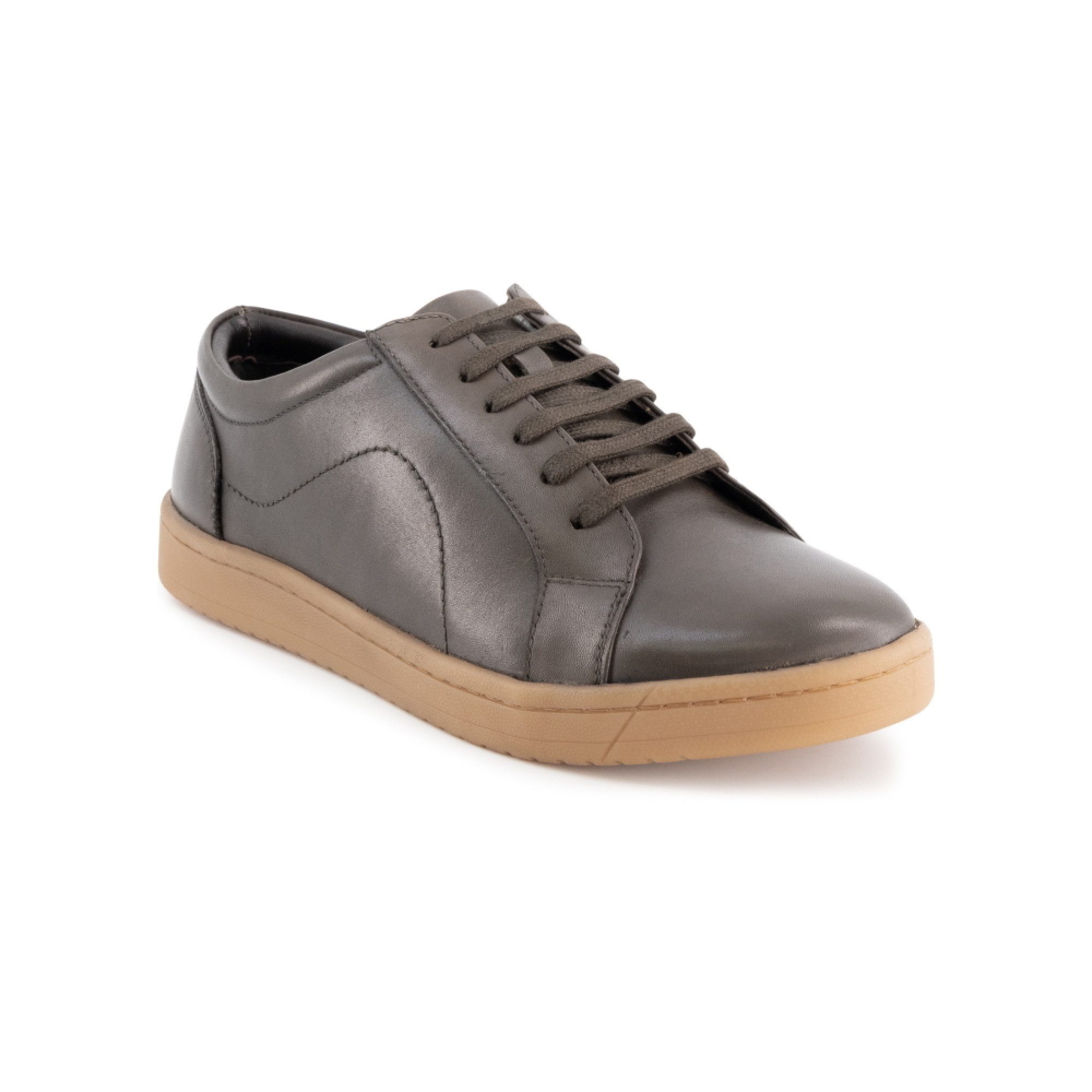 Hamlet Hamlet TIM Herren Sneaker Schnürung Glattleder Crust-Olive Schnürschuh