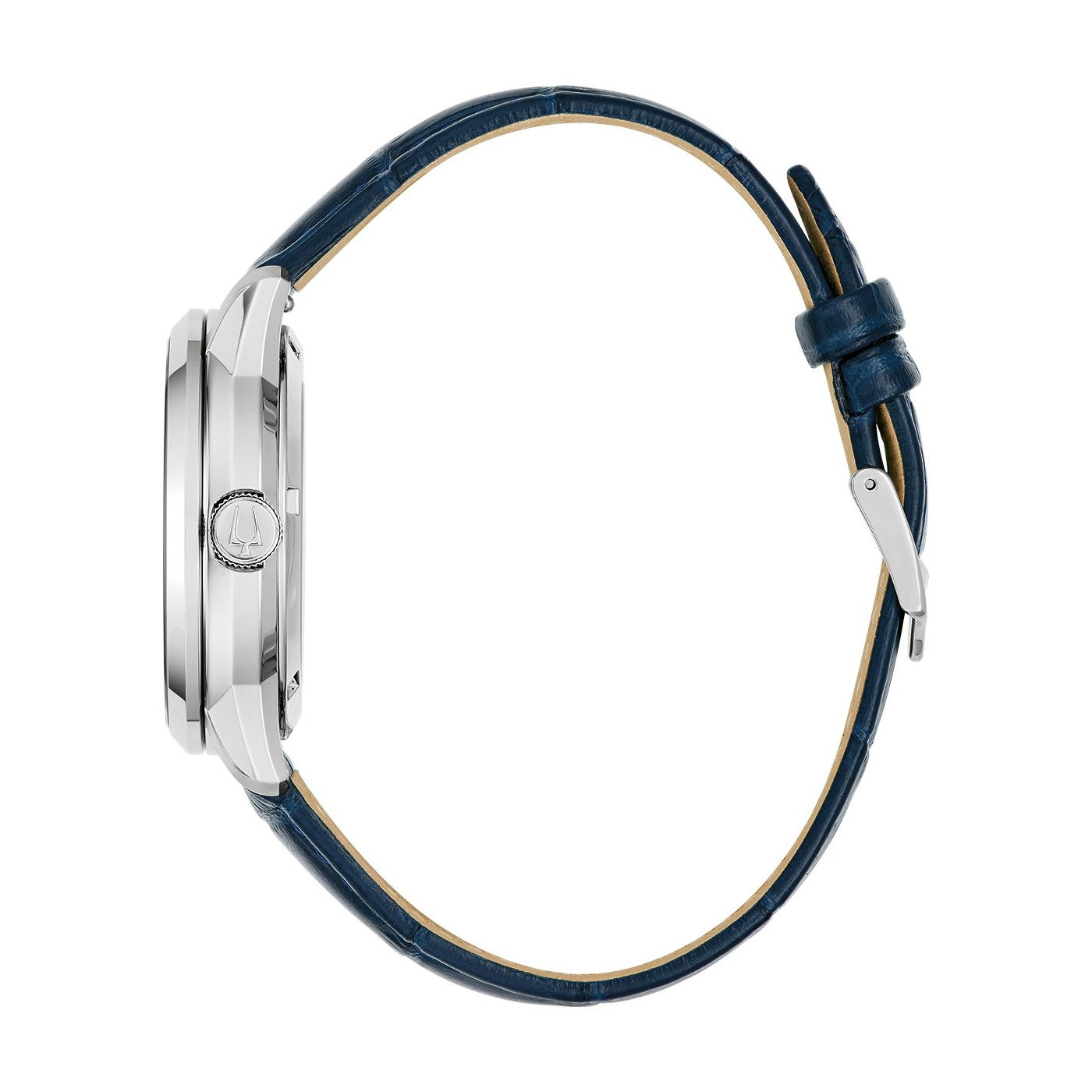 Bulova Automatikuhr Sutton 96A330, Armbanduhr, Herrenuhr, Mechanische Uhr, Lederarmband, analog