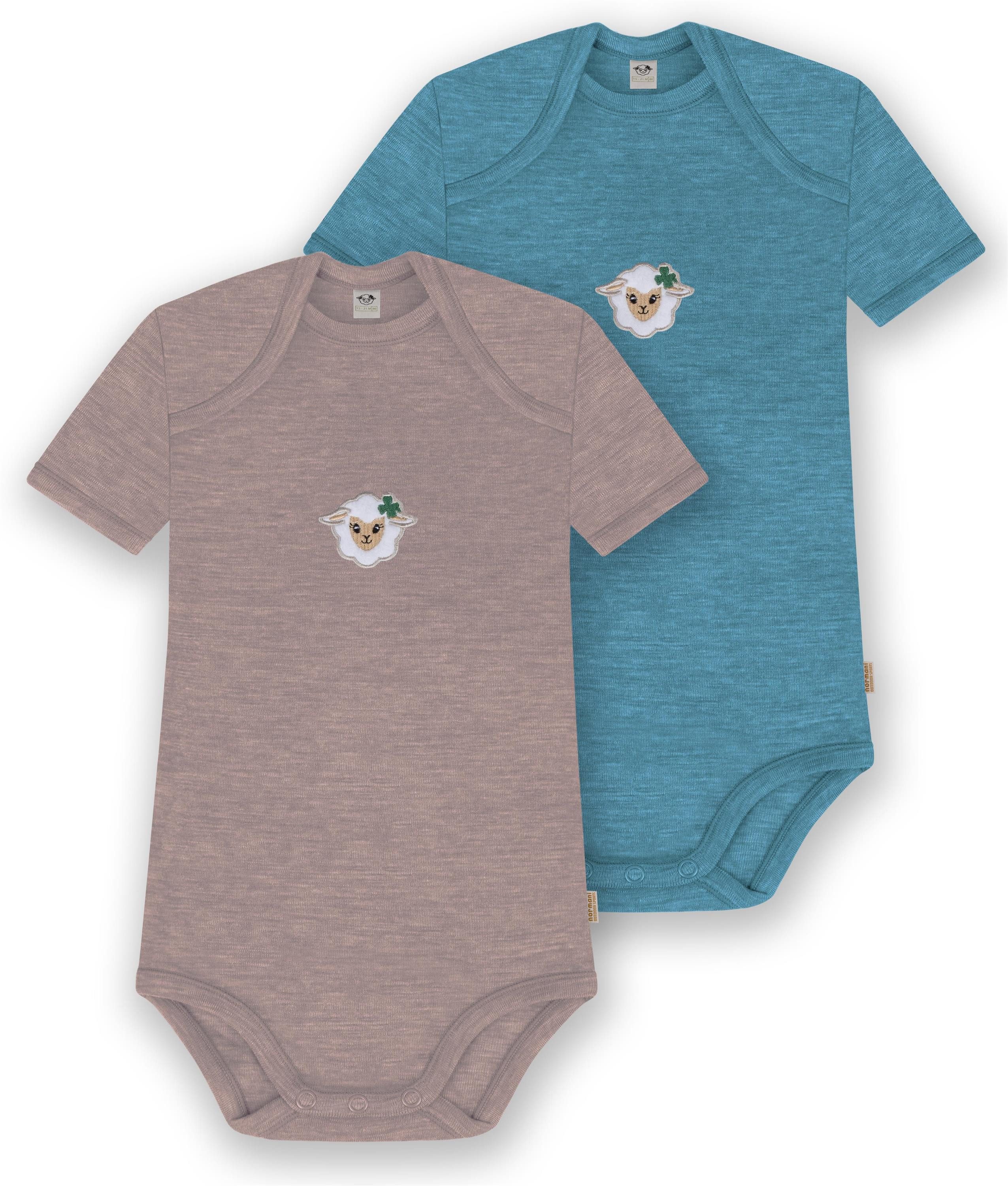 normani Kurzarmbody 2er Set Baby Merino Body Kurzarm Tauranga