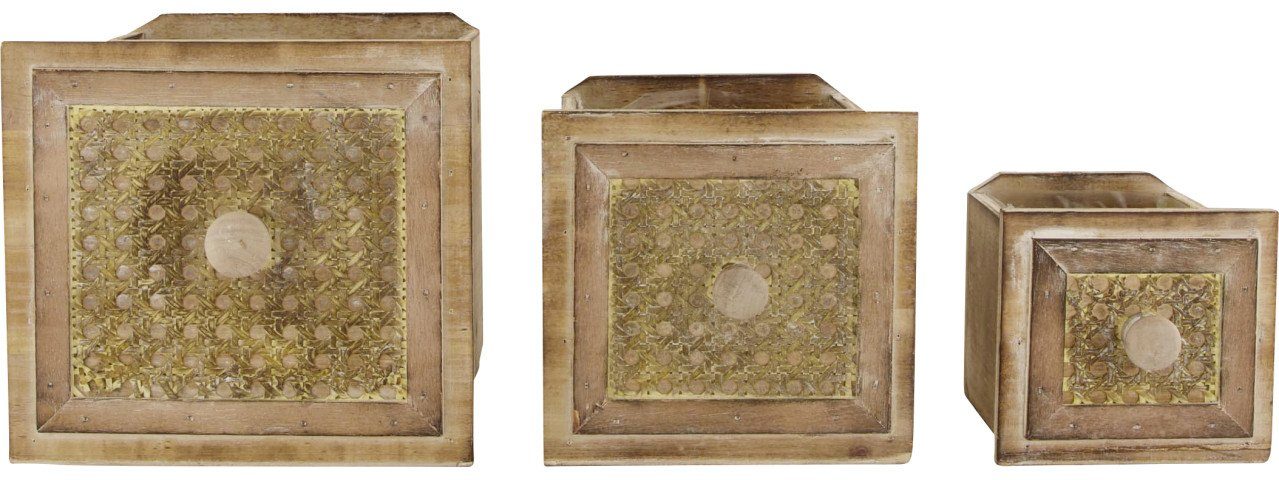 DIJK Blumentopf Dijk Schubladenpflanzer 20 x 18 x 18 cm braun