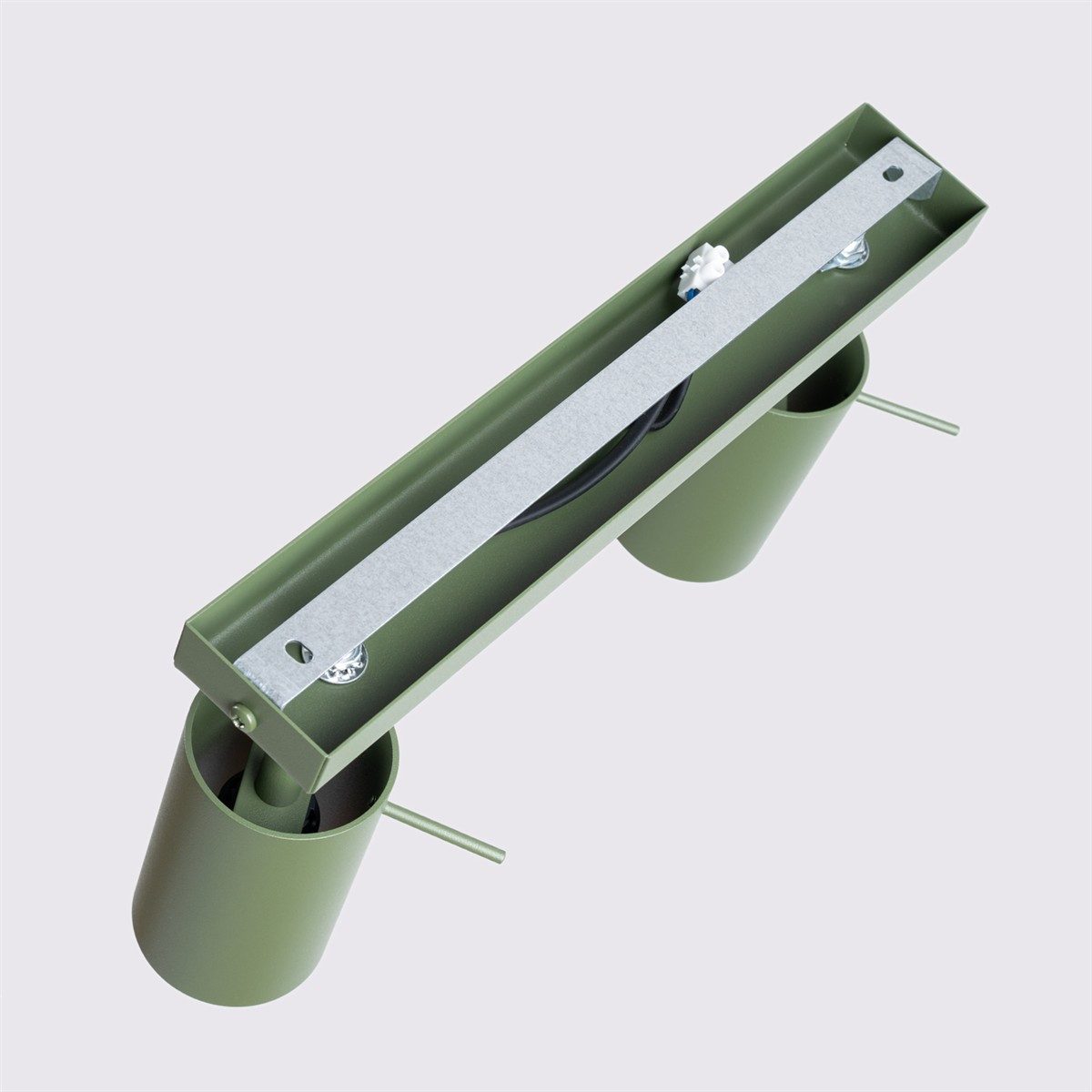 möbelvita Deckenleuchte Deckenleuchte LIRA 2 olivgrün, beweglicher Lampenschirm, NEIN