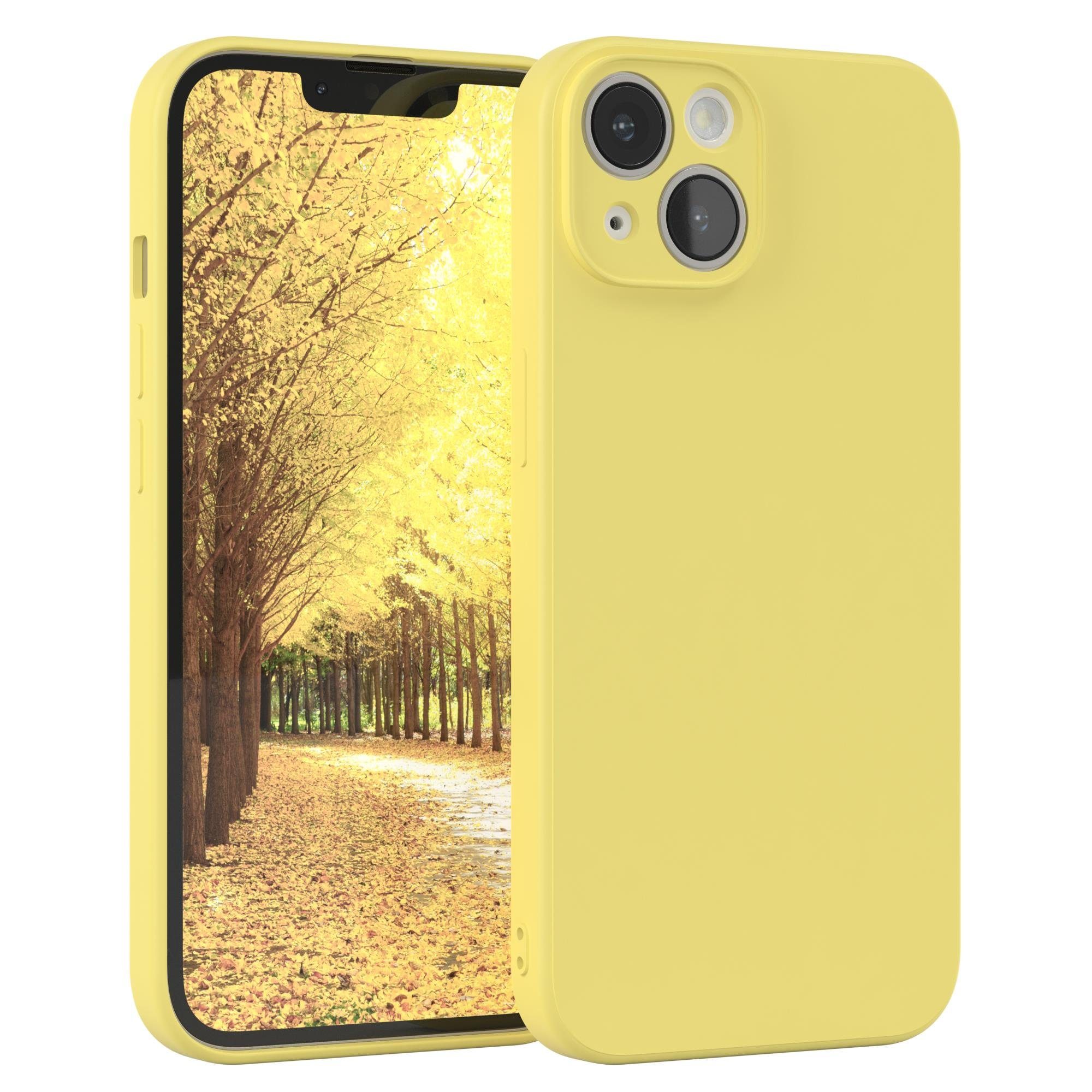 EAZY CASE Handyhülle TPU Hülle für Apple iPhone 14 6,1 Zoll, Handy Softcase stoßfest Hülle mit Kameraschutz bumper tpuhülle Gelb