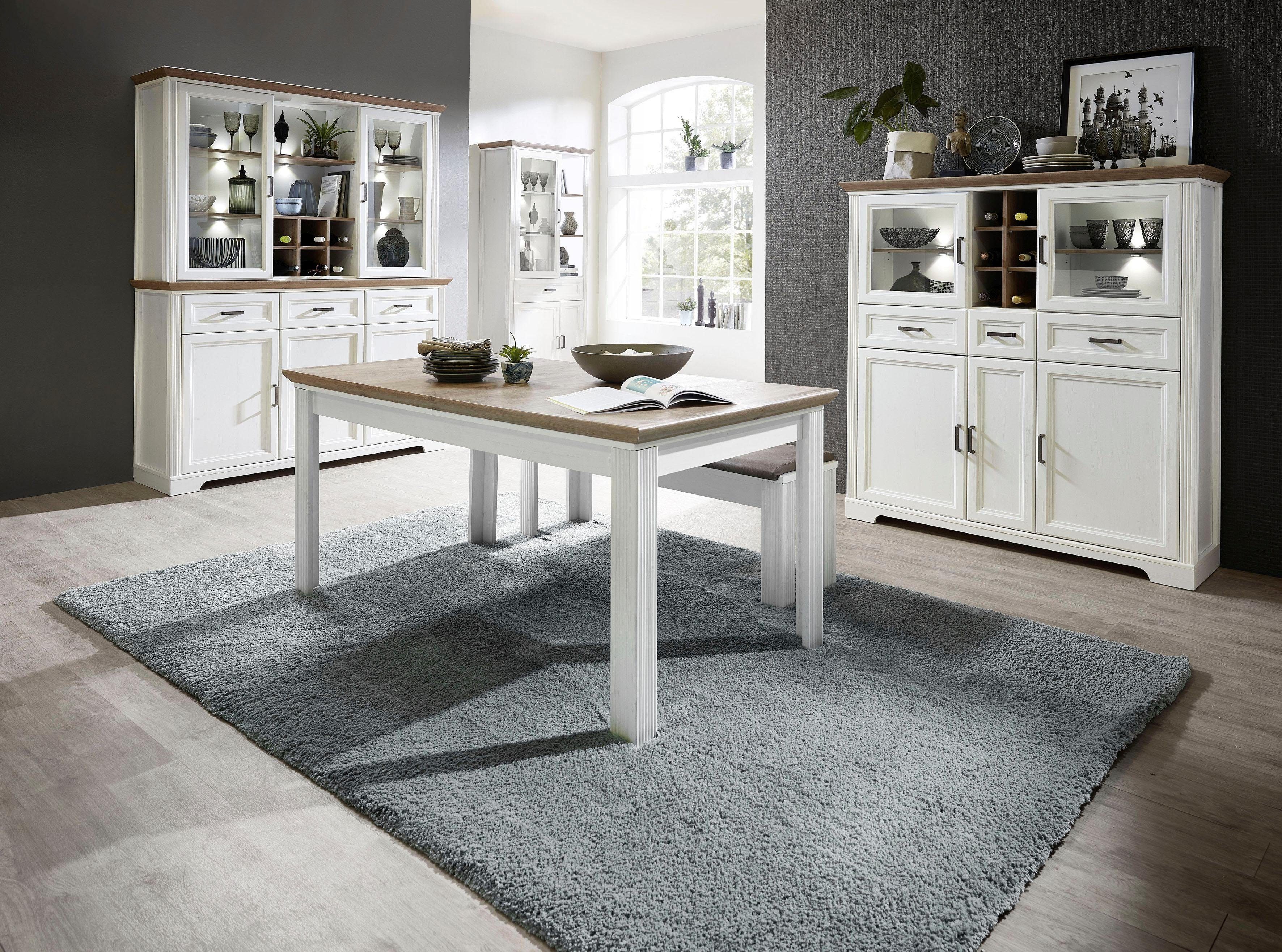 Innostyle Vitrine Jasmin (1 Sideboard und 1 Aufsatzvitrine) 2-teilig