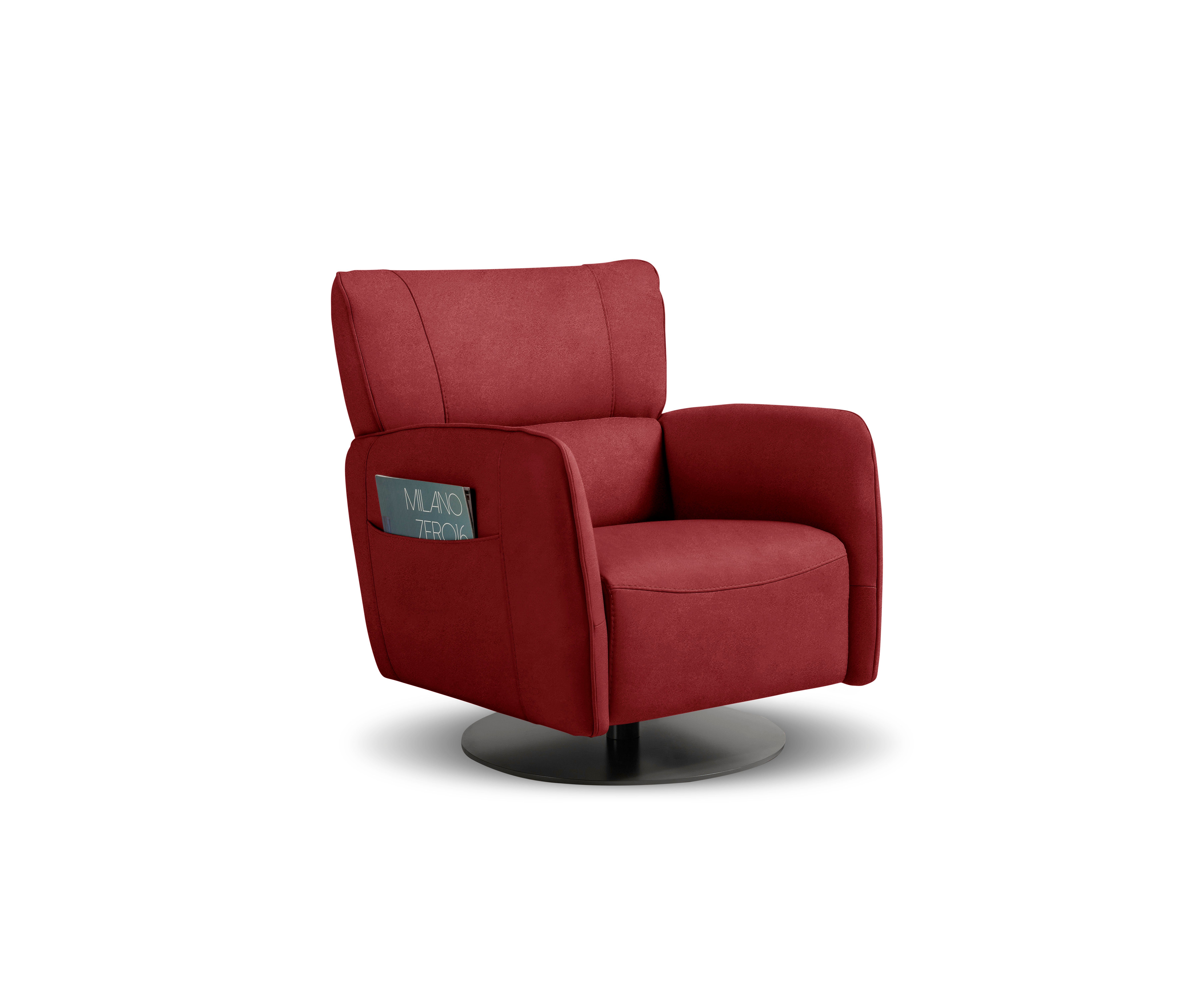 Egoitaliano Sessel Honey, inkl. seitlicher Einstecktasche, drehbar und mit Wipp-Funktion