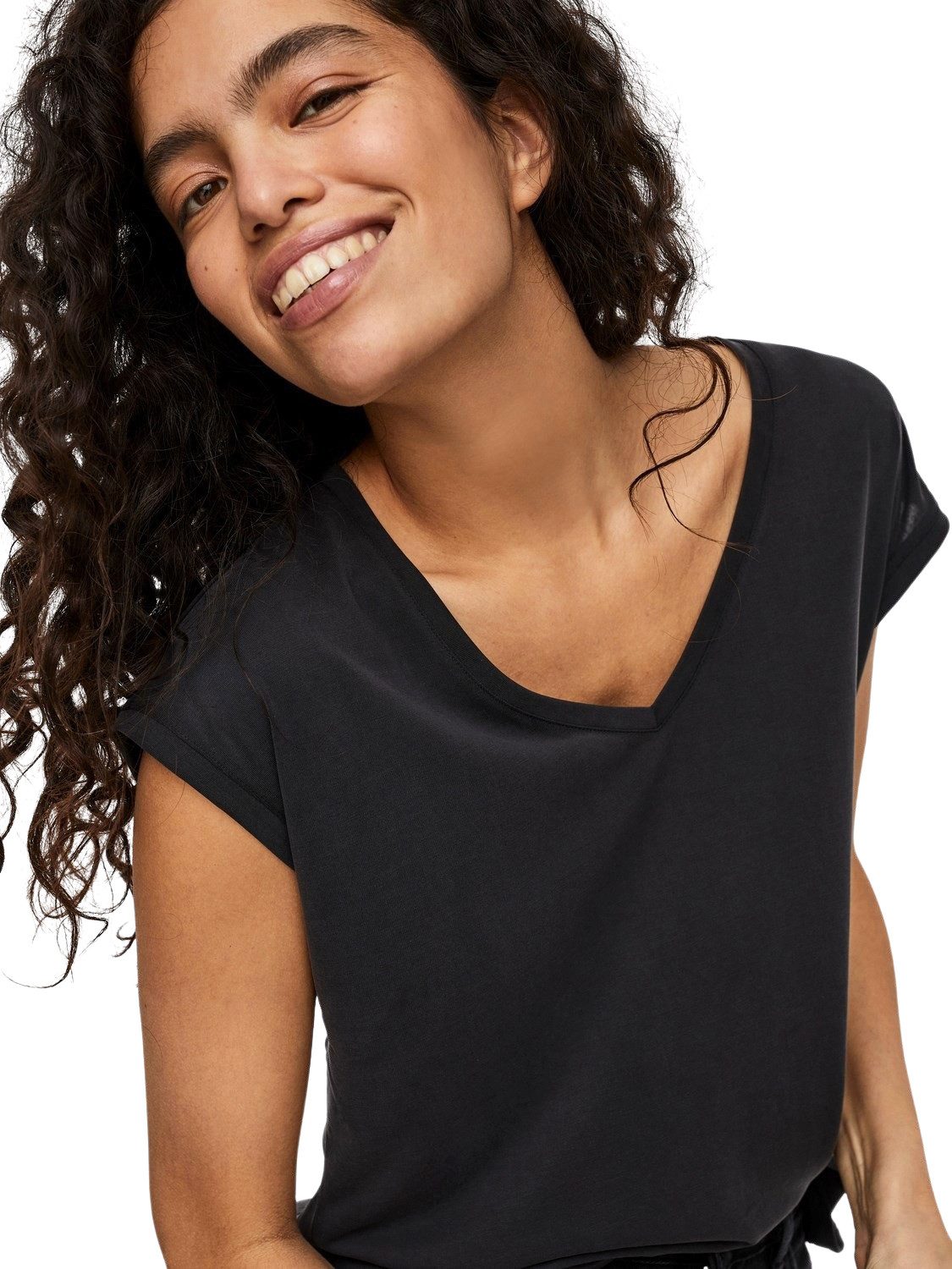 Vero Moda T-Shirt (2er-Pack) Basic Shirt mit V-Ausschnitt im Doppelpack günstig online kaufen
