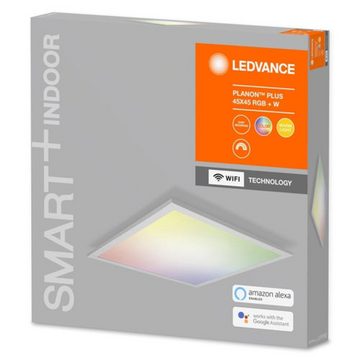 Ledvance LED Panel Aluminum, 28W, warmweiß, 2100lm, 3000K, 450x450mm, warmweiß