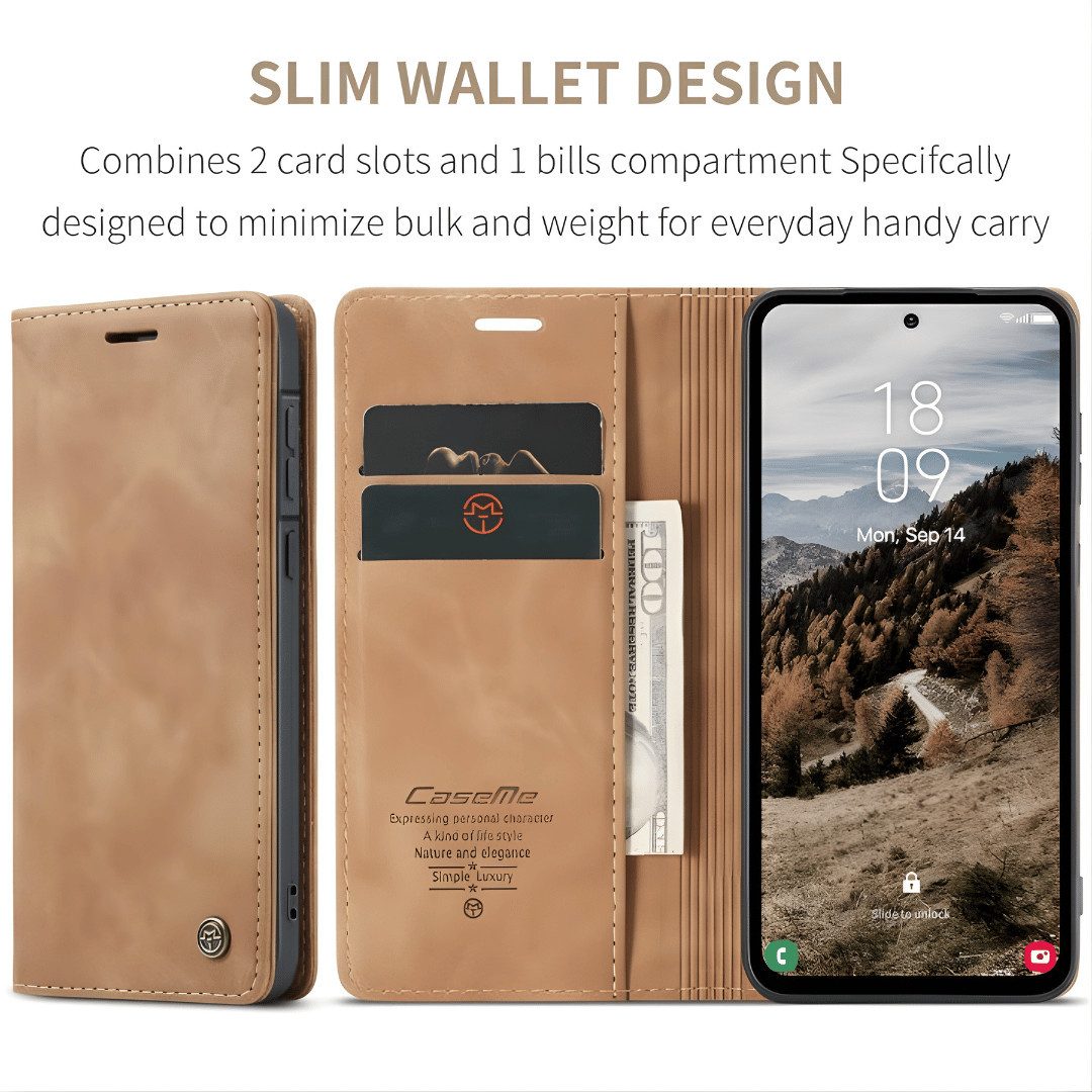 SmartUP Smartphone-Hülle für Samsung Galaxy A37 5G Klapphülle Fliphülle Tasche Full Case Cover 6,7 Zoll, Integrierte Standfunktion, zwei Kartenfächer