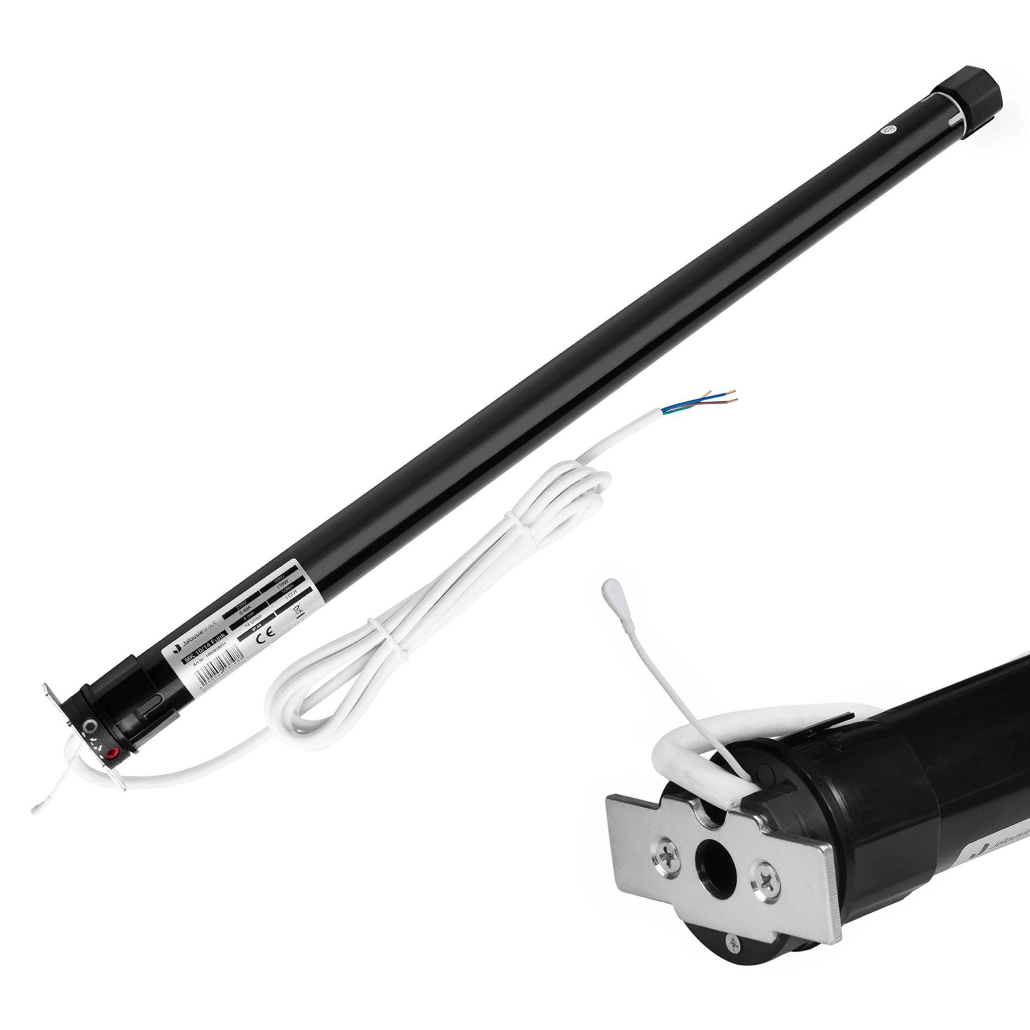 jalousiescout Rollladenmotor Funk-Rollladenmotor MK, 10/14 (10 Nm / SW40), (Packung, 1 St), 40 mm, mit Funk, 10 Nm