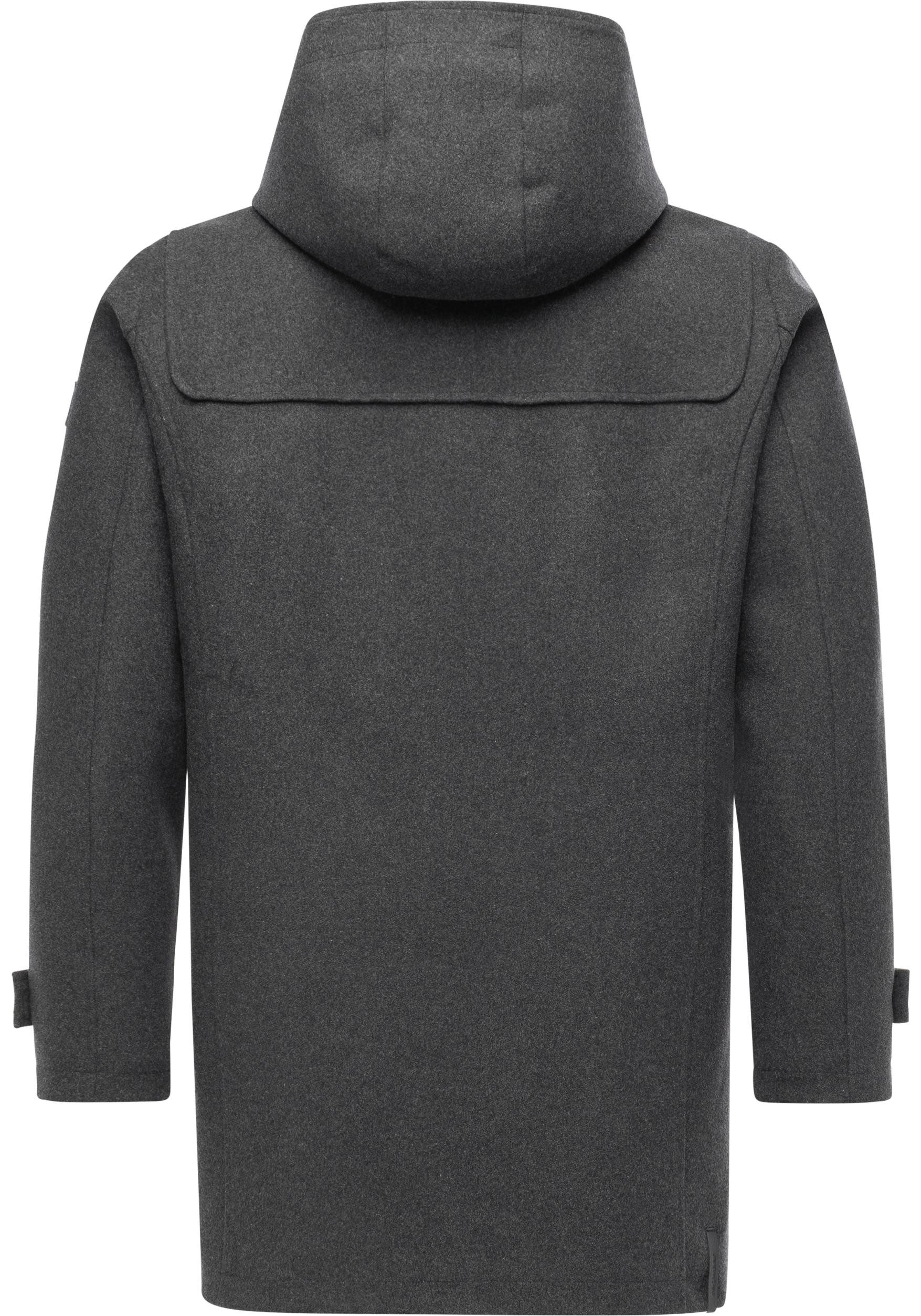 Ragwear Dufflecoat Duffie YOUMODO Funktionaler Herren Mantel in Wolloptik