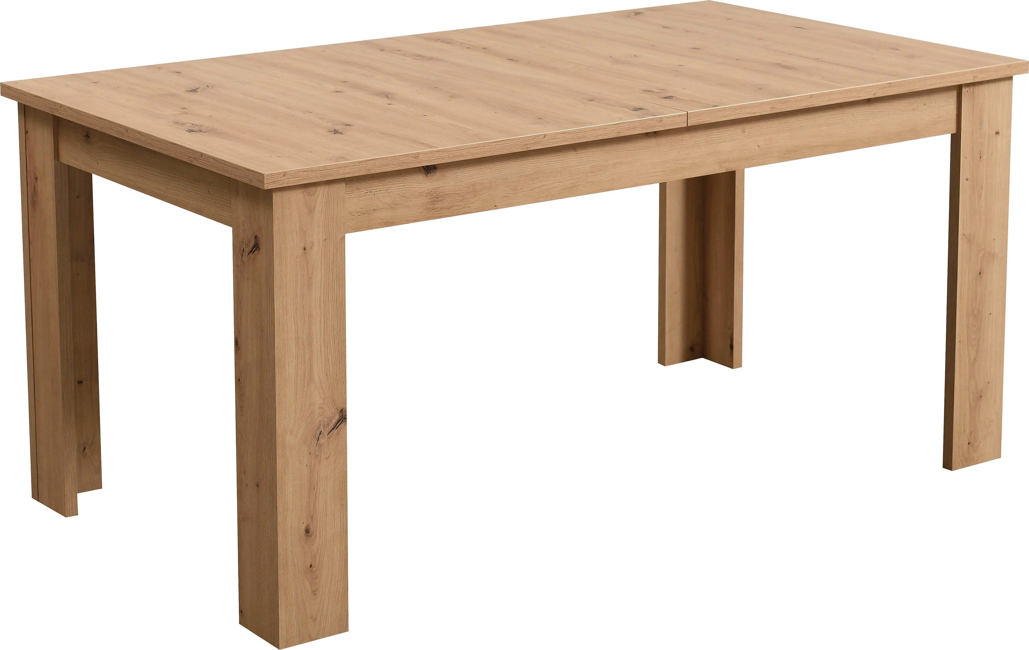 INOSIGN Esstisch Sardinia, Verlängerbar durch Einlegeplatte