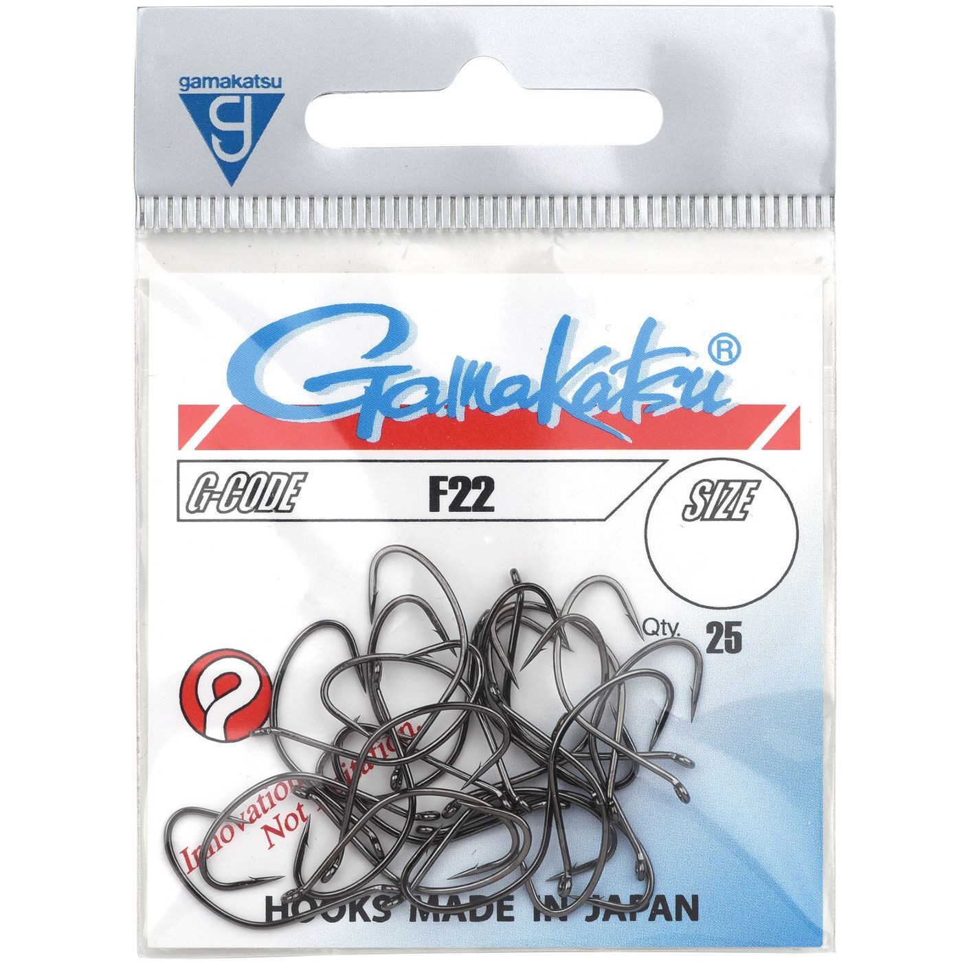 Gamakatsu Fliegenhaken Gamakatsu F22 Hooks Schwarz - 25 Fliegenhaken