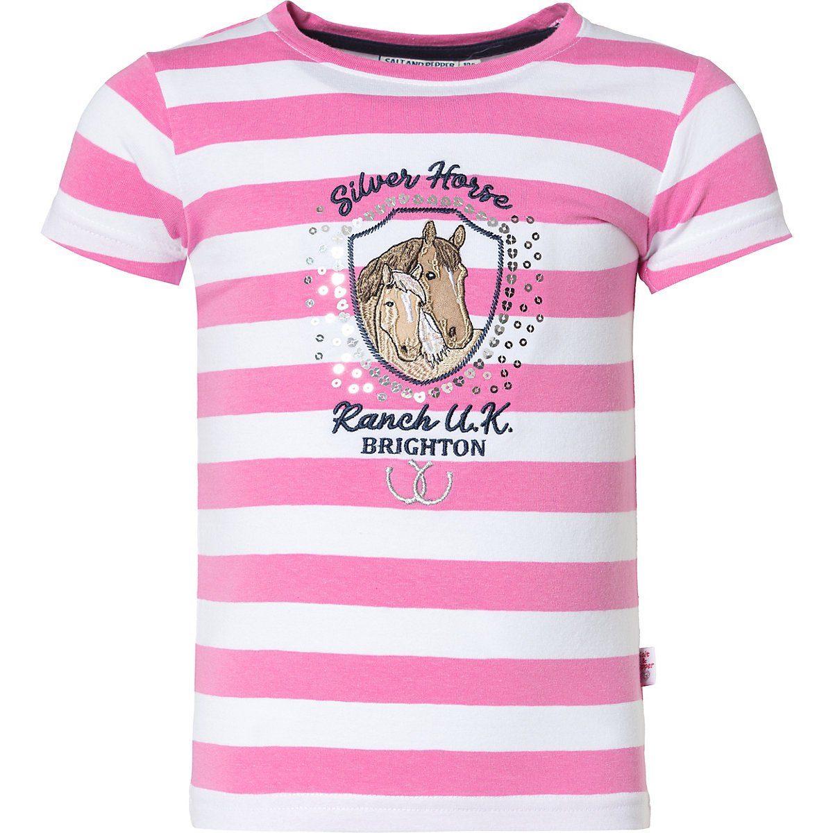 Kinder Kids (Gr. 92 -146) Salt & Pepper T-Shirt T-Shirt für Mädchen, Pferde