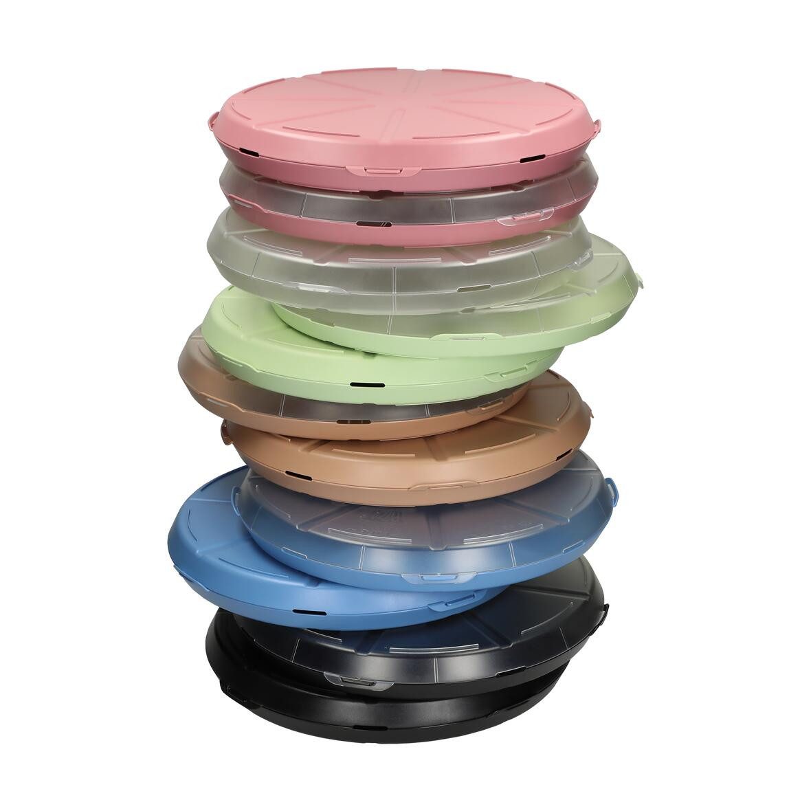 elasto Aufbewahrungssystem Pizzabox 'ToGo' robuste Transportbox Ø 36 cm für unterwegs