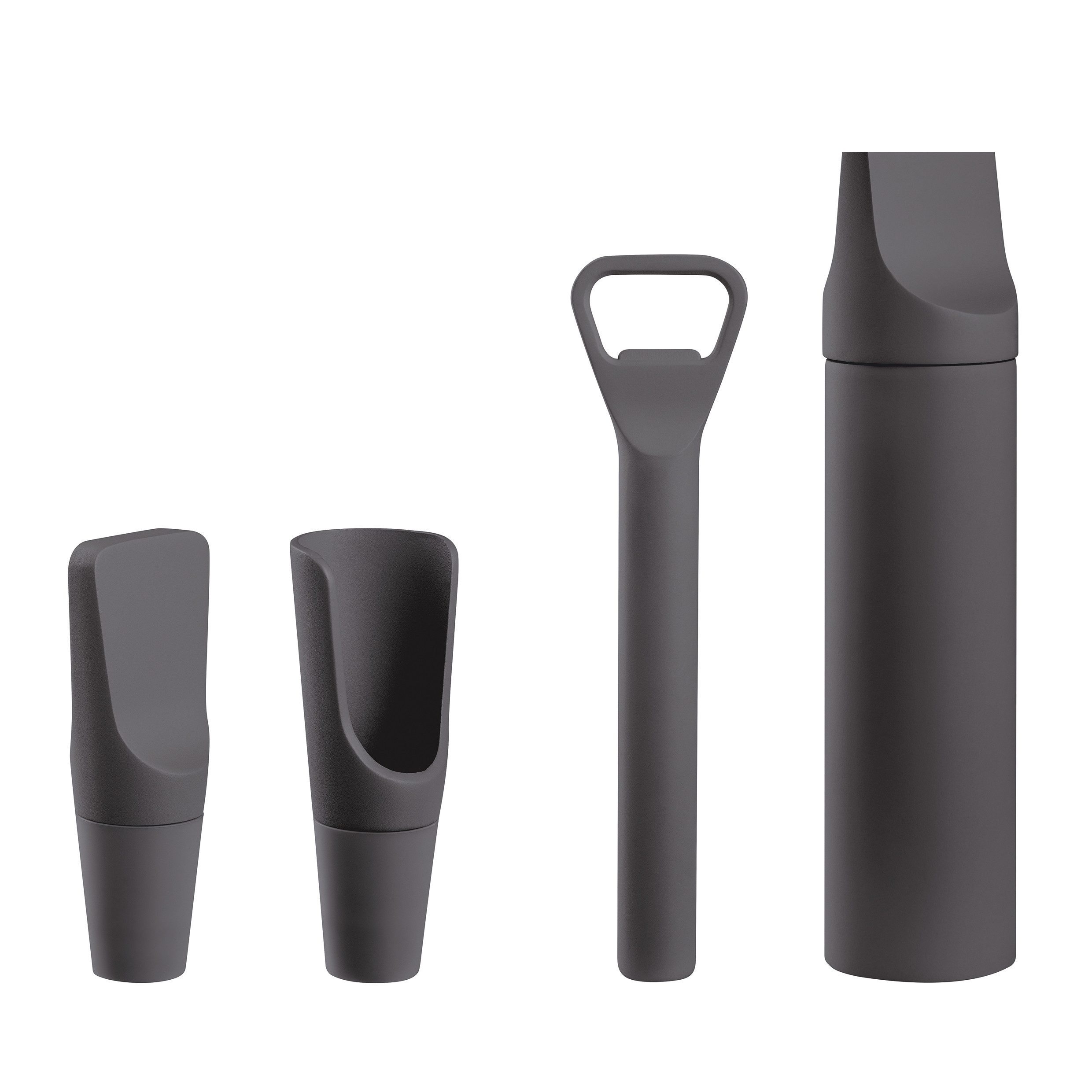 blomus Weinflaschenöffner Zubehör-Set -ILO- Flaschenöffner, Ausgießer, Verschluss (4-tlg), Funktional & Harmonisch, perfekter Genuss, 2er oder 4er Set