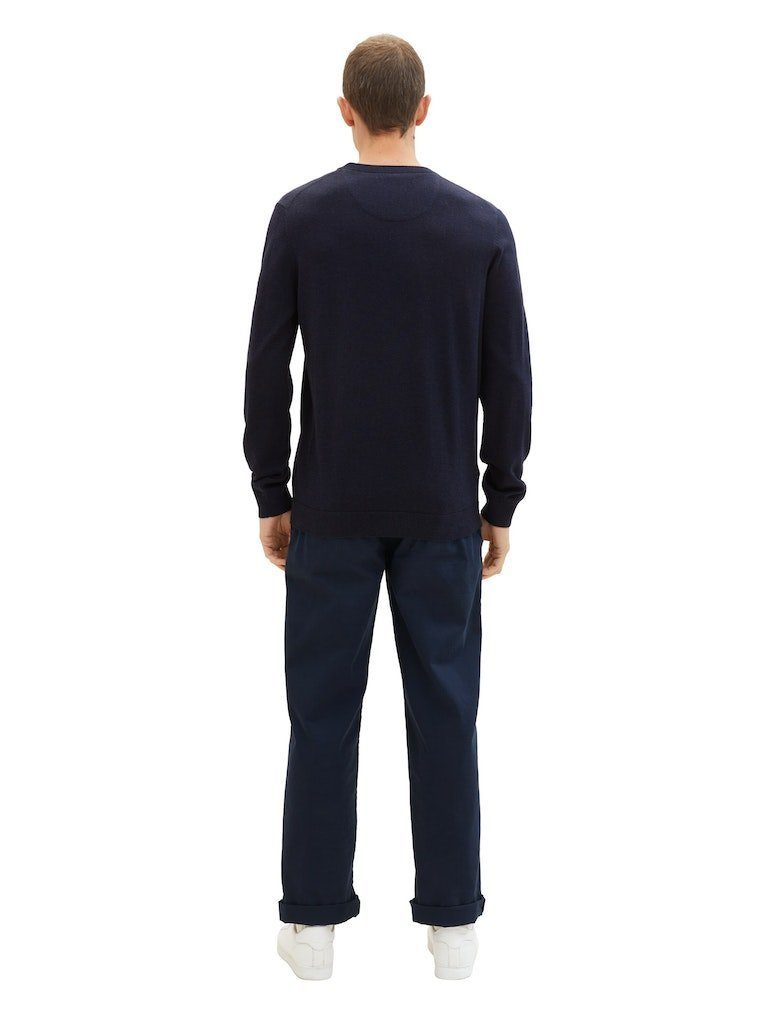 Tom Tailor Herren Rundhals Pullover BASIC CREWNECK - Relaxed Fit günstig online kaufen
