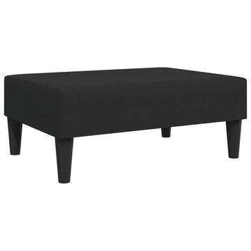 vidaXL Sofa 2-tlg. Sofagarnitur Schwarz Samt