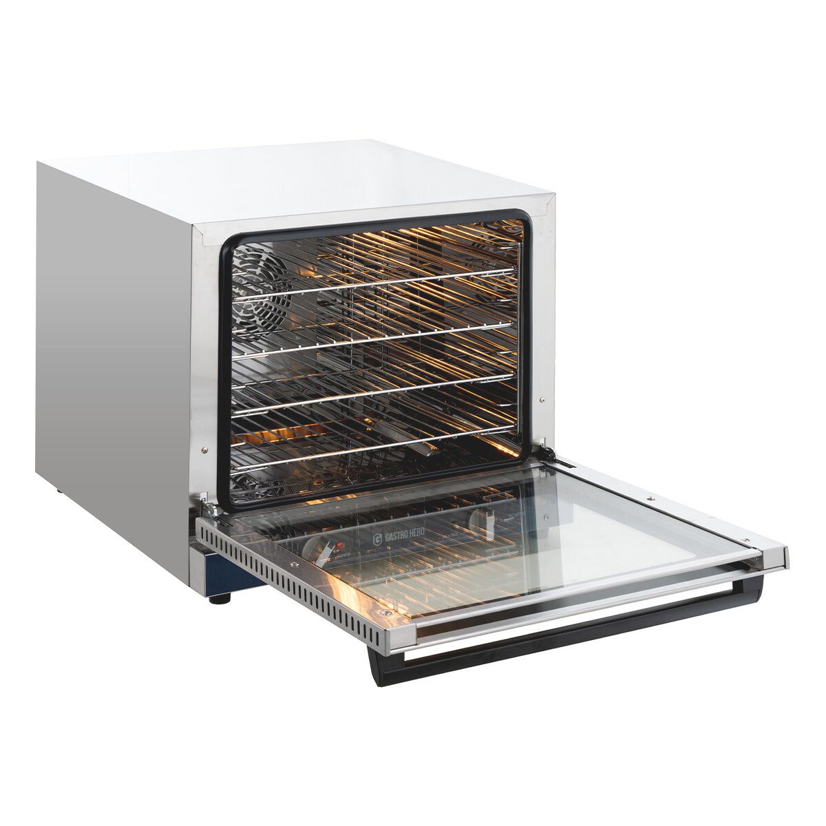 GastroHero Dampfbackofen Heißluftofen 4x GN 2/3 - Umluft Ofen aus Edelstahl - Profi Gastro Heißluftofen 4x GN 2/3 - Umluft Ofen aus Edelstahl - Profi Gastro