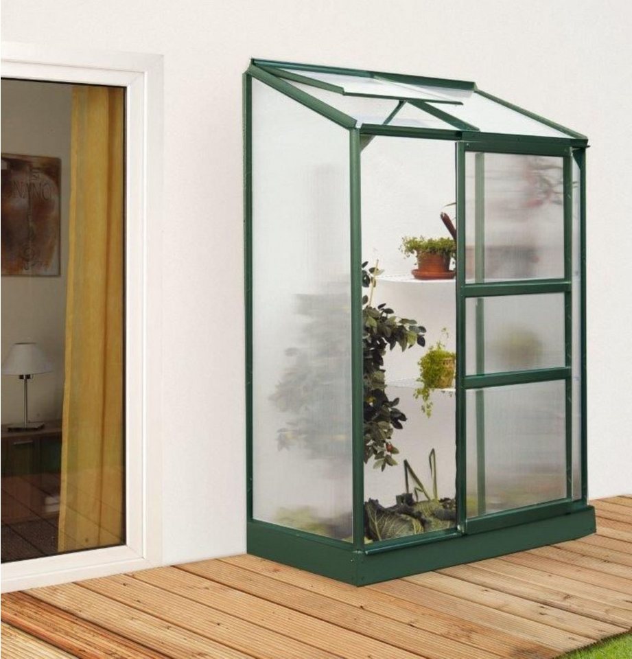 Thumbnail - Vitavia Gewächshaus Ida 900 HKP 4mm Smaragd Alu mit 1 Fenster