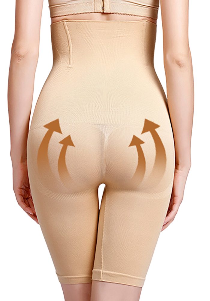Bauchweg) Sexy Panty Hipster (Shapewear Taillenshaper Unterhose High Shaping LO-L80 Waist mit Beige Lovolotti Miederhose Effekt