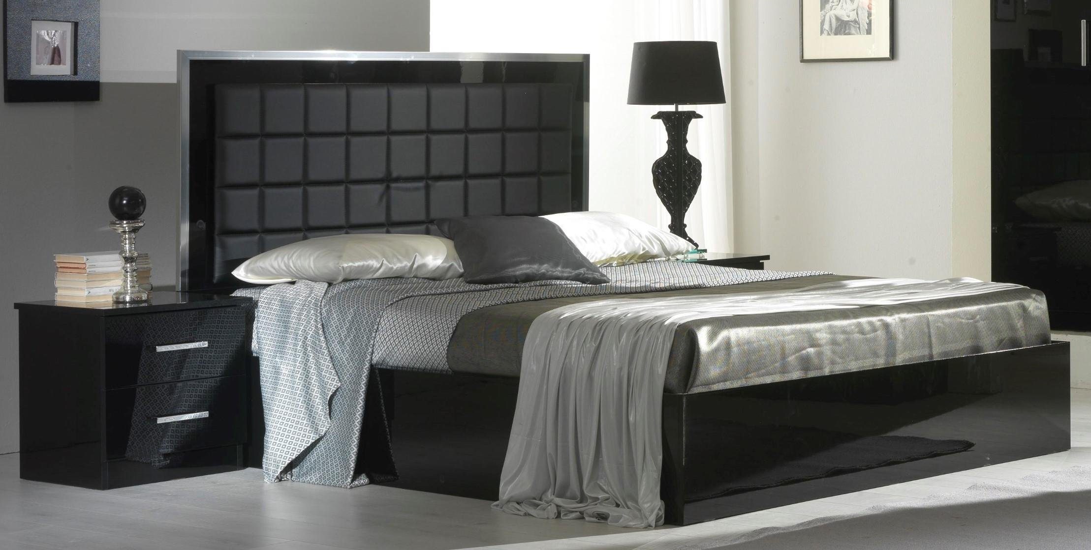 JVmoebel Schlafzimmer-Set, Schlafzimmer Möbel 3tlg. Set Hotel Bett + 2  Nachttische Hochglanz Betten Italien online kaufen | OTTO