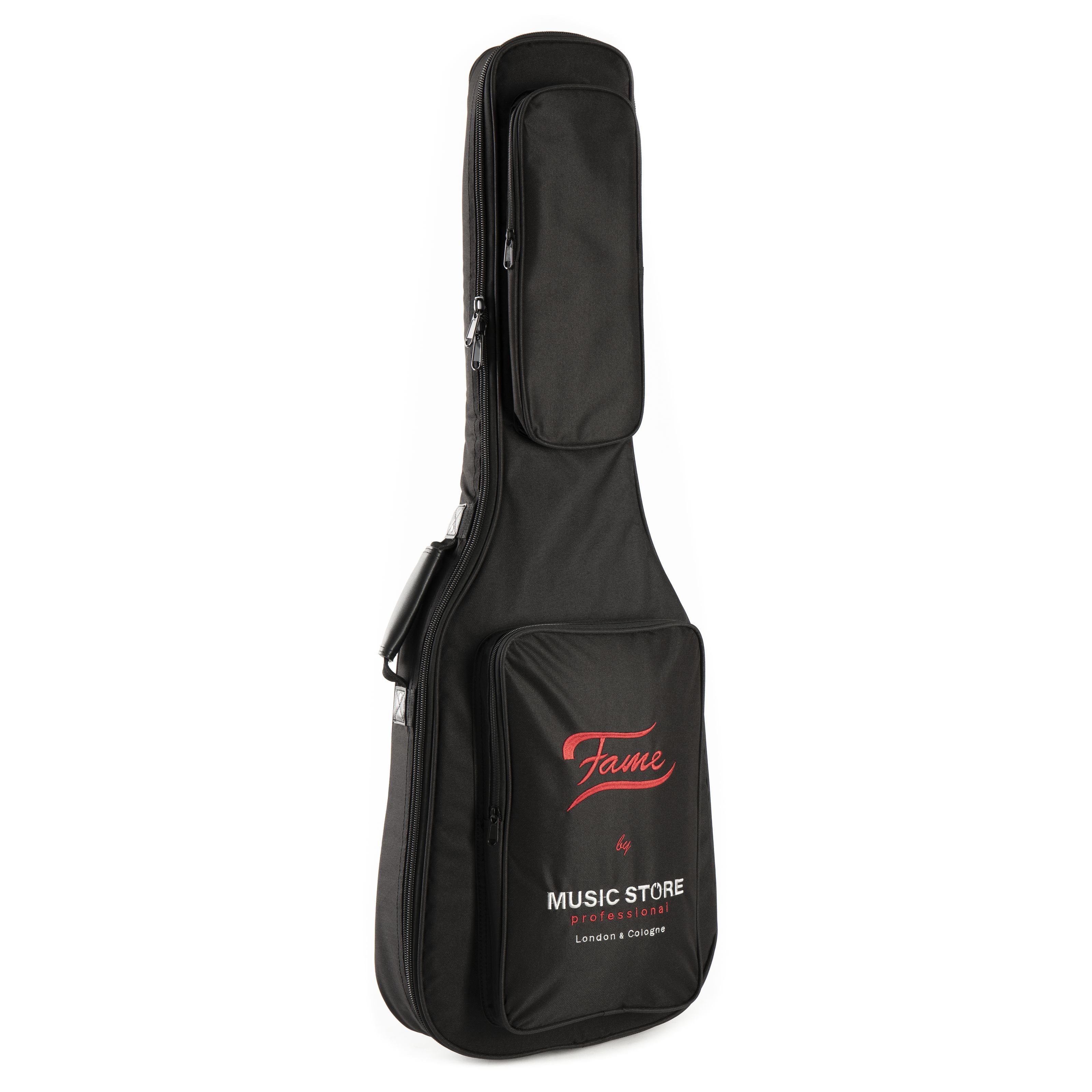 FAME Gitarrentasche, Gigbag 2 Bag Z wetterfeste mit E-Gitarre, Gitarrentasche für Gitarre