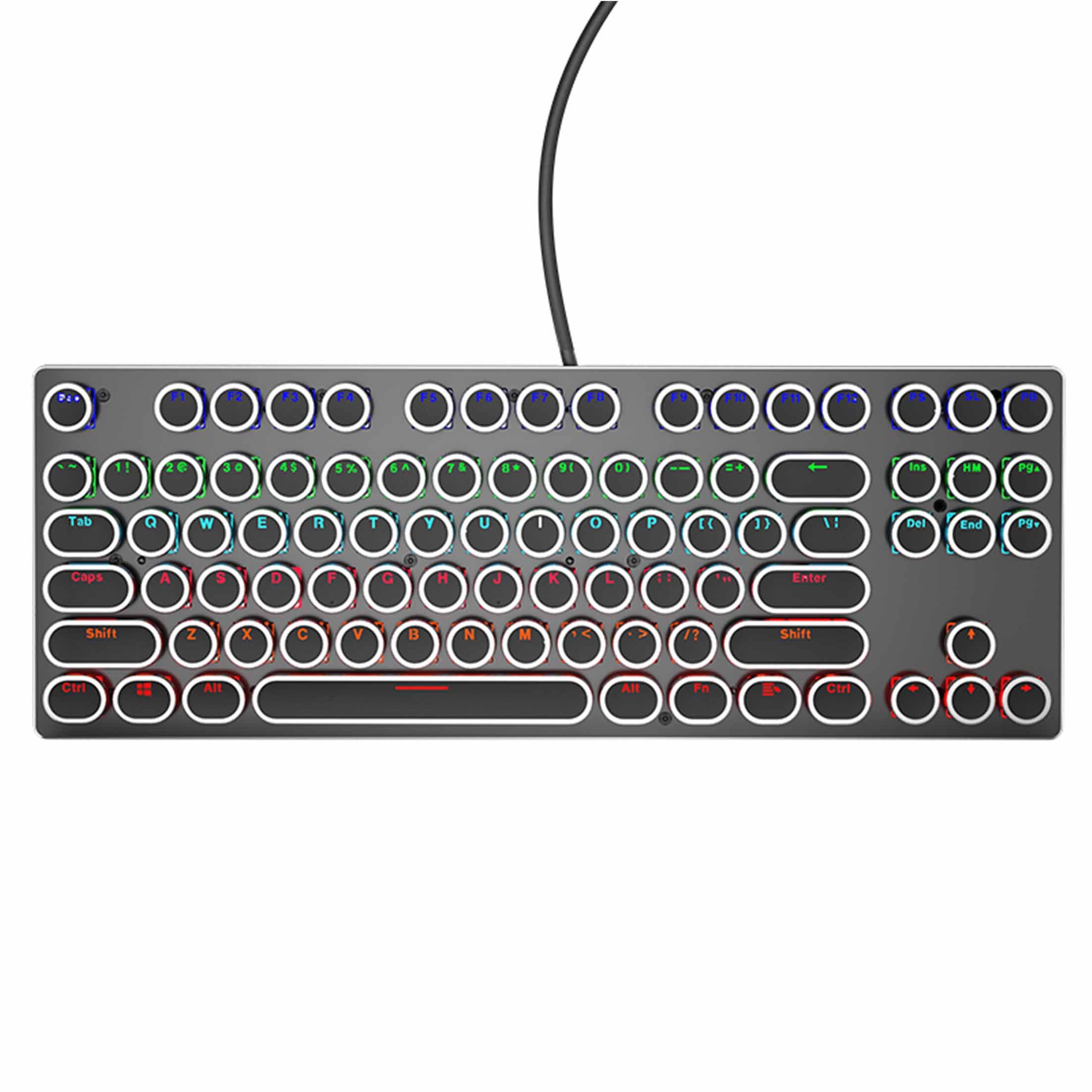 KINSI Tastatur, mechanische Tastatur,Punk-Keyboard,Hot-swap-fähige Tastatur Tastatur