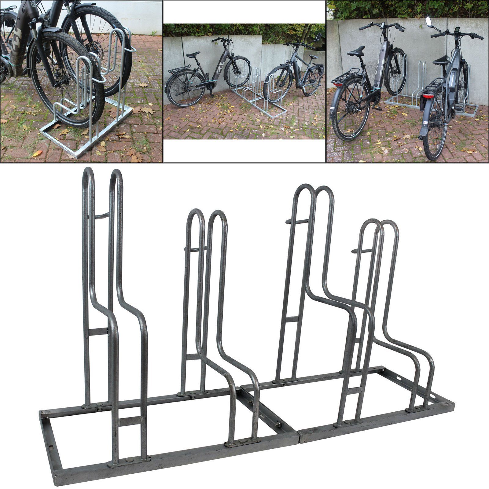 TRUTZHOLM Fahrradständer »Fahrradständer Reihenparker für 4 Fahrräder